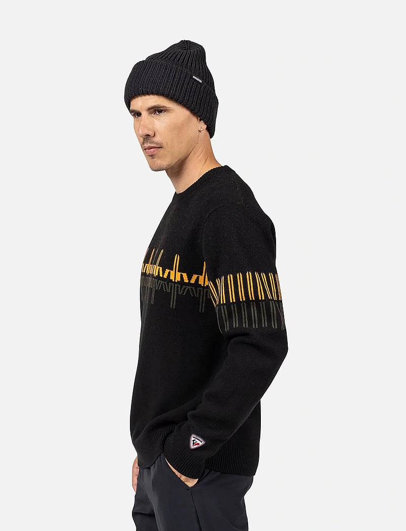 ROSSIGNOL - PATTERNED CN SWEATER - sweatshirts - black - 5