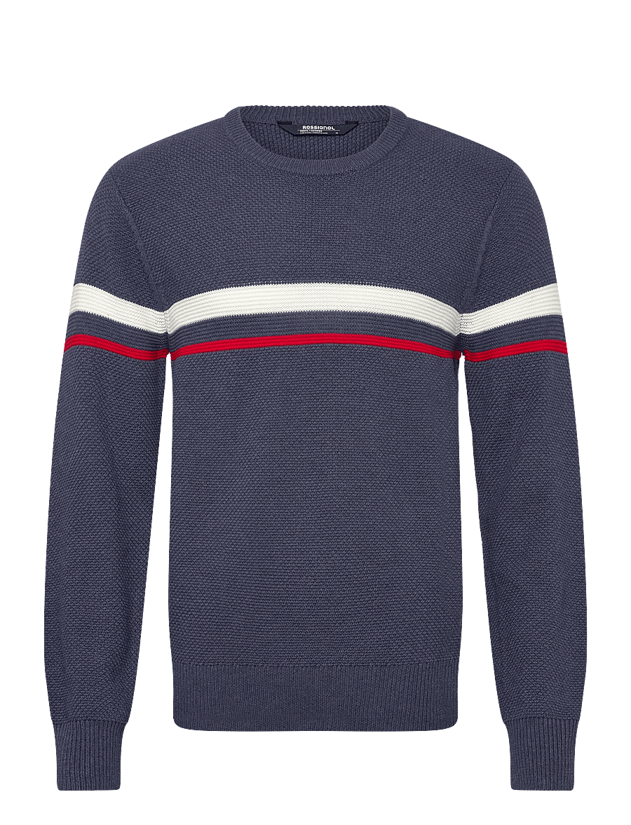 ROSSIGNOL - M KNITTED CN SWEATER - sweatshirts - navy - 1