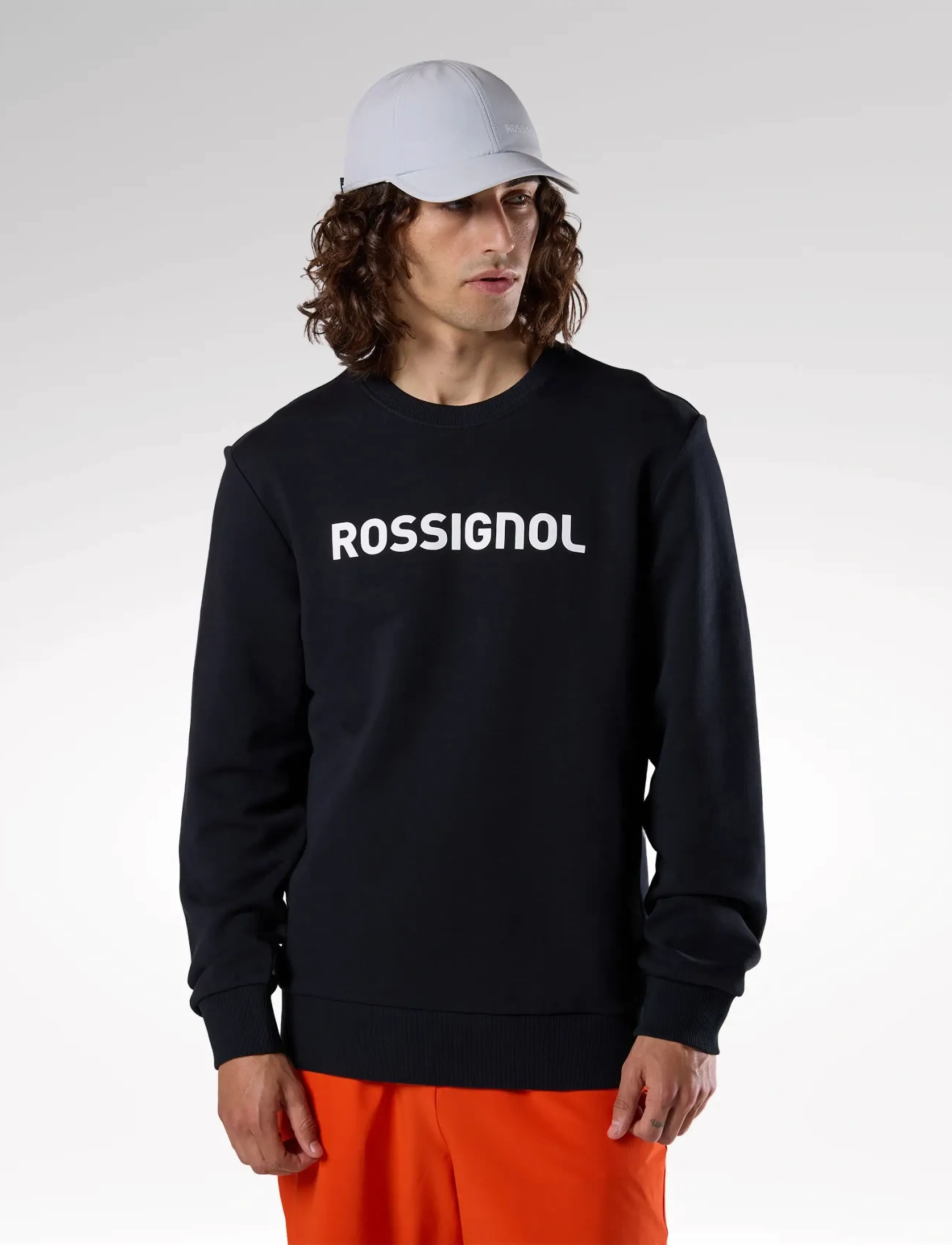 ROSSIGNOL M Logo Cn, M, Black, Sport Sweatshirts & Hoodies > Sport Sweatshirts, Herre
