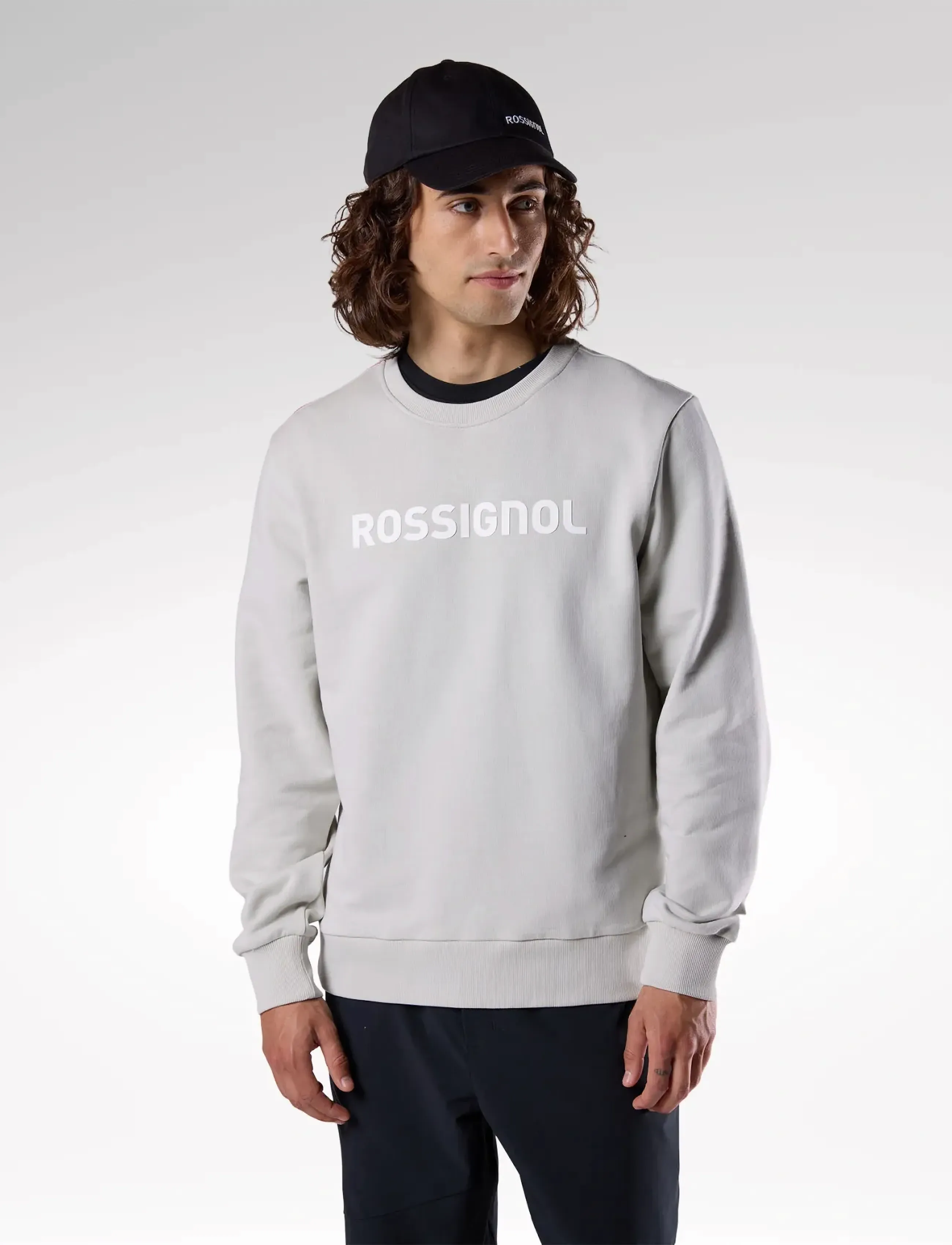 ROSSIGNOL M Logo Cn, XL, Beige, Sport Sweatshirts & Hoodies > Sport Sweatshirts, Herre