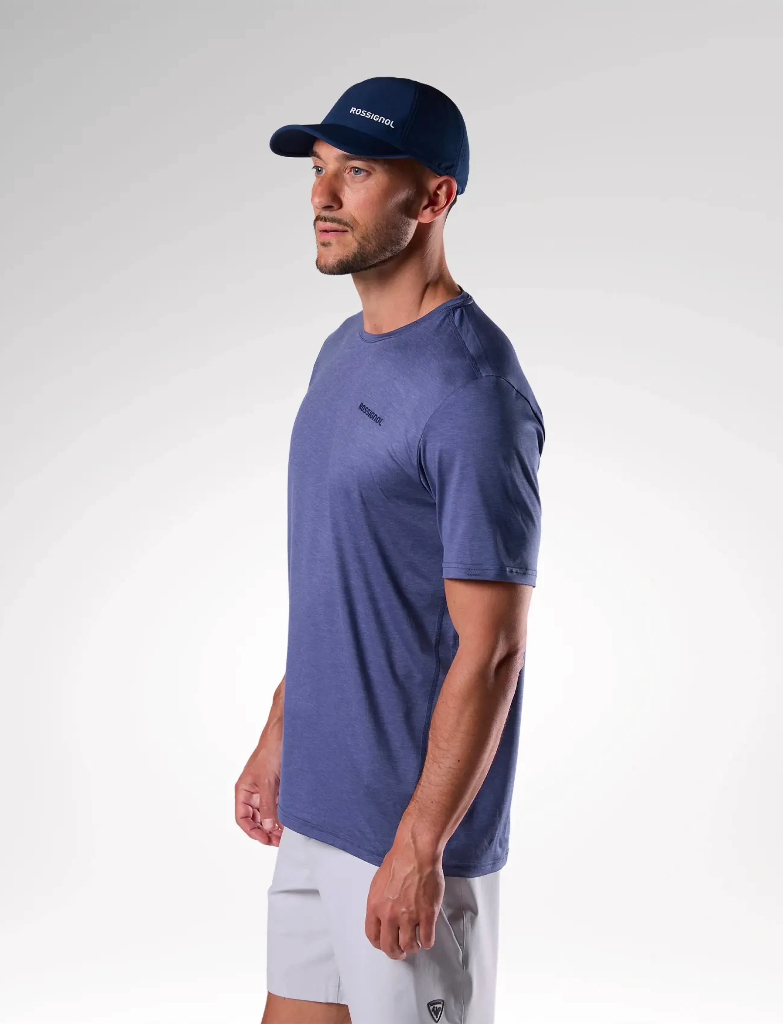 ROSSIGNOL - M GRAPHIC ACTIVE TEE - t-shirts - true night blue htr - 4