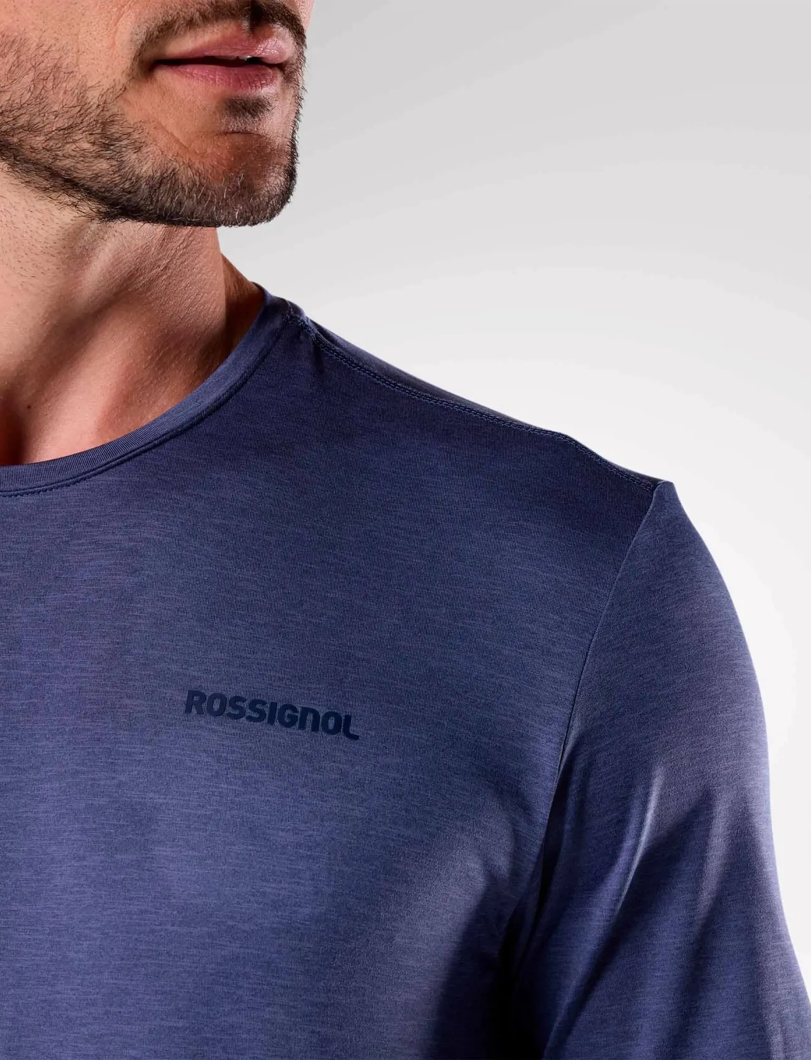 ROSSIGNOL - M GRAPHIC ACTIVE TEE - t-shirts - true night blue htr - 5