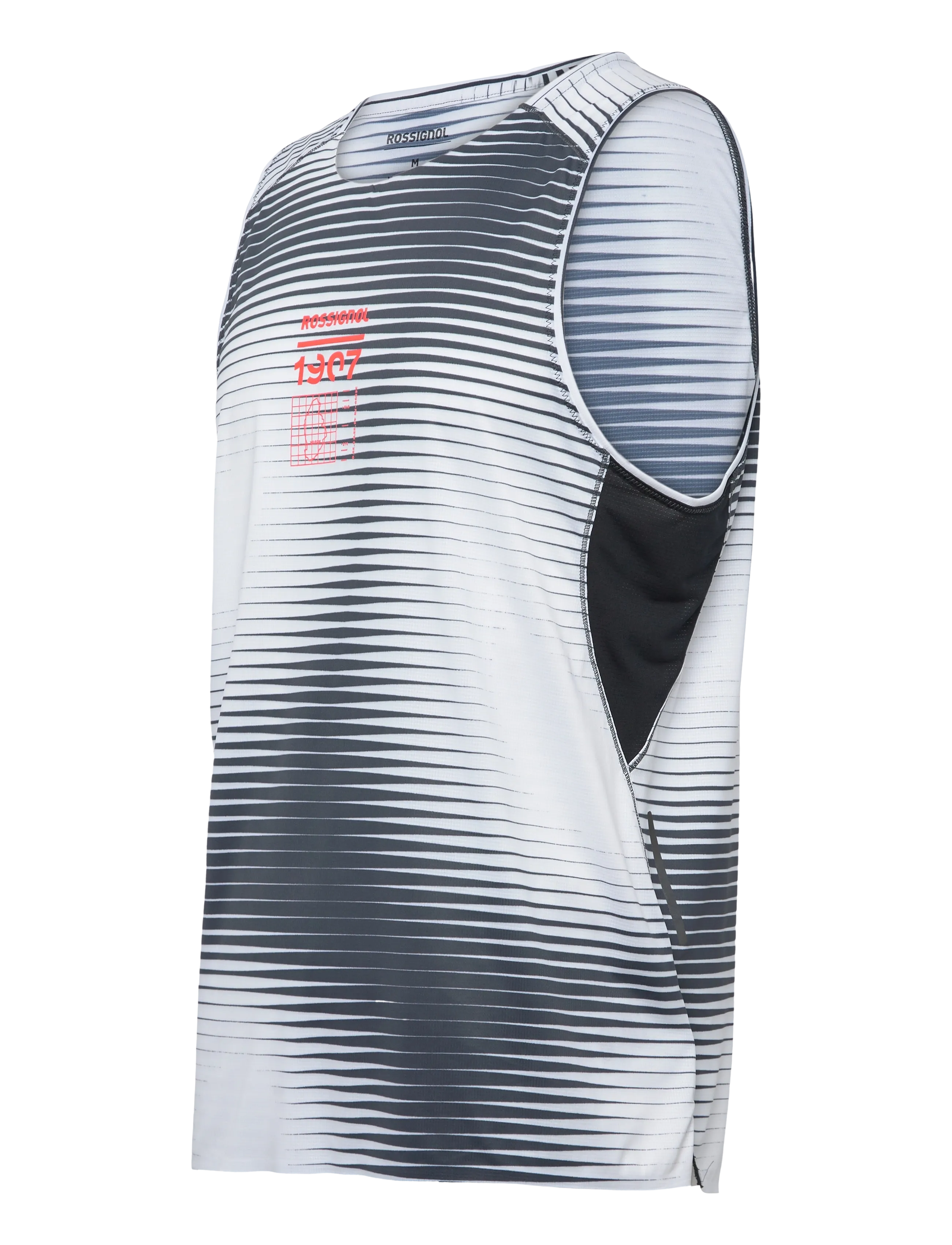 ROSSIGNOL - M SAPA ULTRA TANK - tank tops - black line fogg - 4