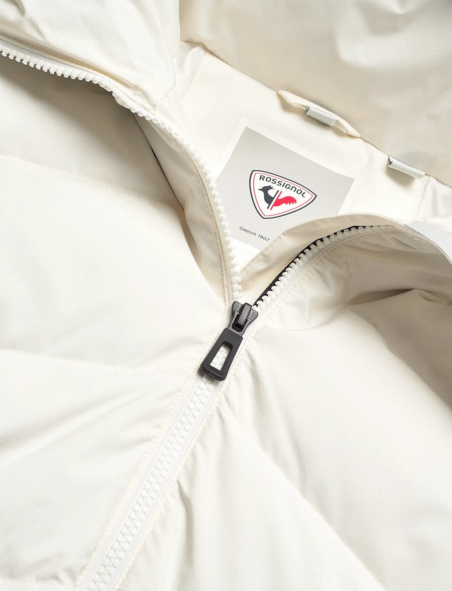 ROSSIGNOL - W WISPILE RIPSTOP DOWN JKT - skitøj - nature white - 2