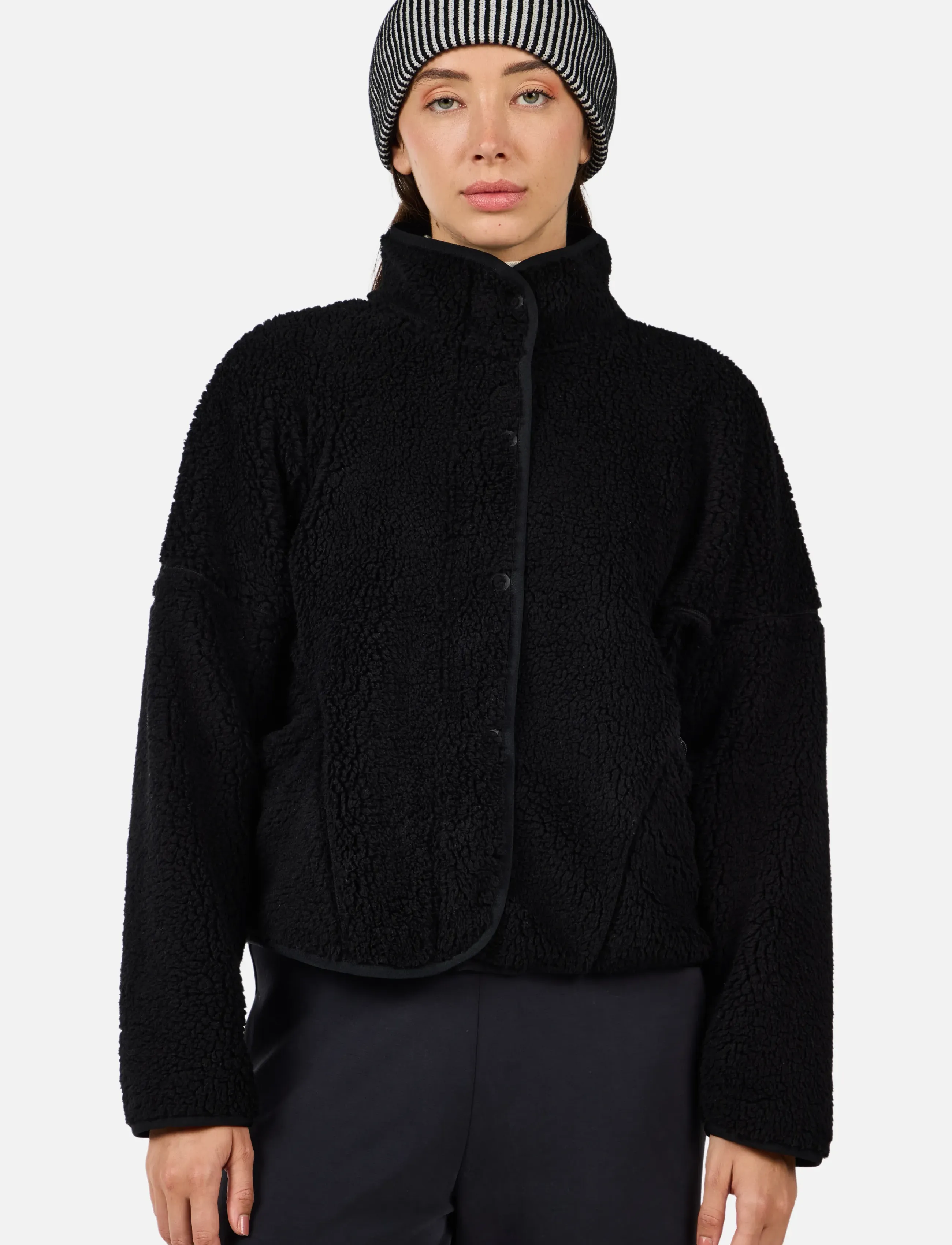 ROSSIGNOL W Alltrack Snap Sherpa Jkt, XL, Black, Sport Clothing > Sport Fleeces & Midlayers, Dame