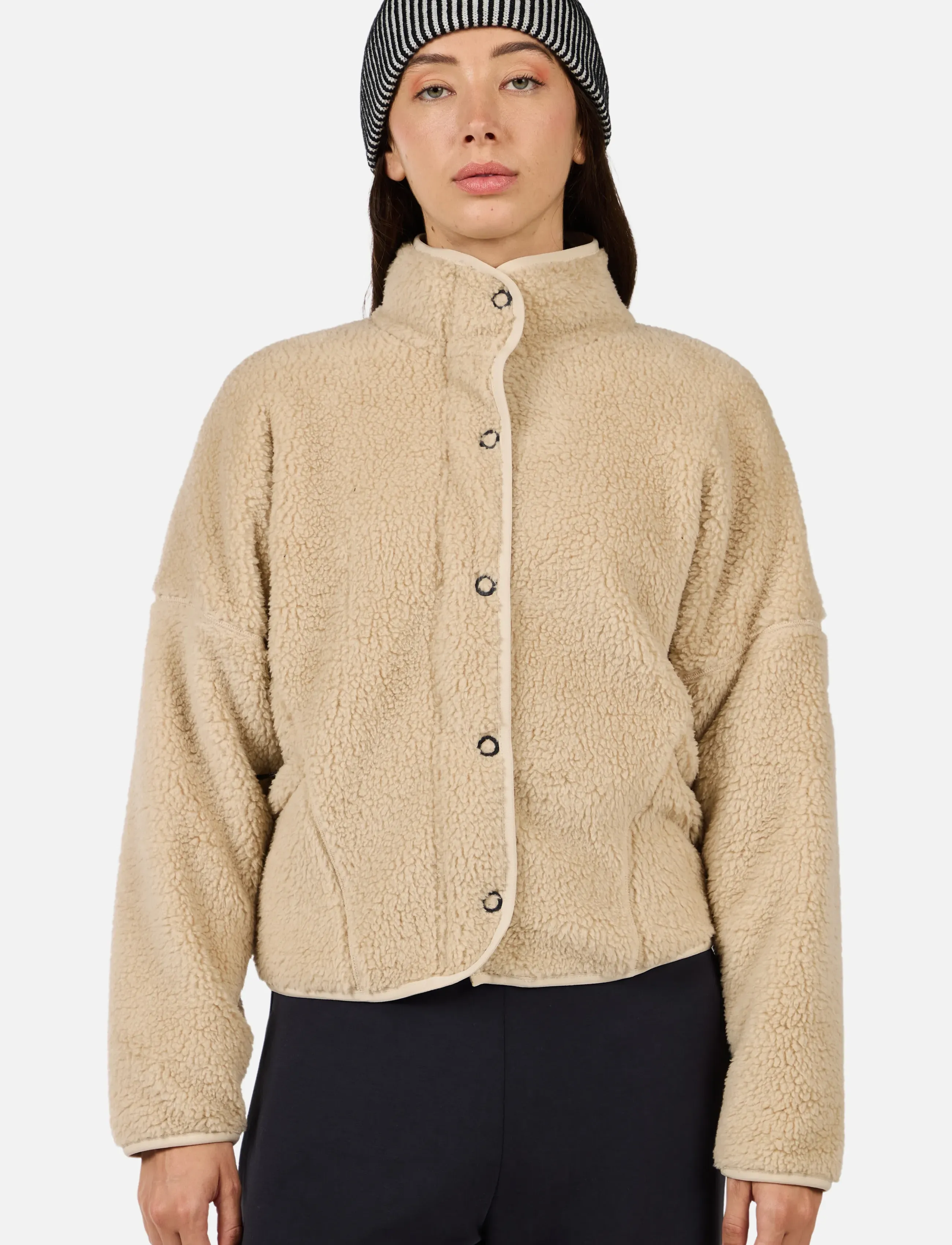 ROSSIGNOL W Alltrack Snap Sherpa Jkt, XL, Beige, Sport Clothing > Sport Fleeces & Midlayers, Dame