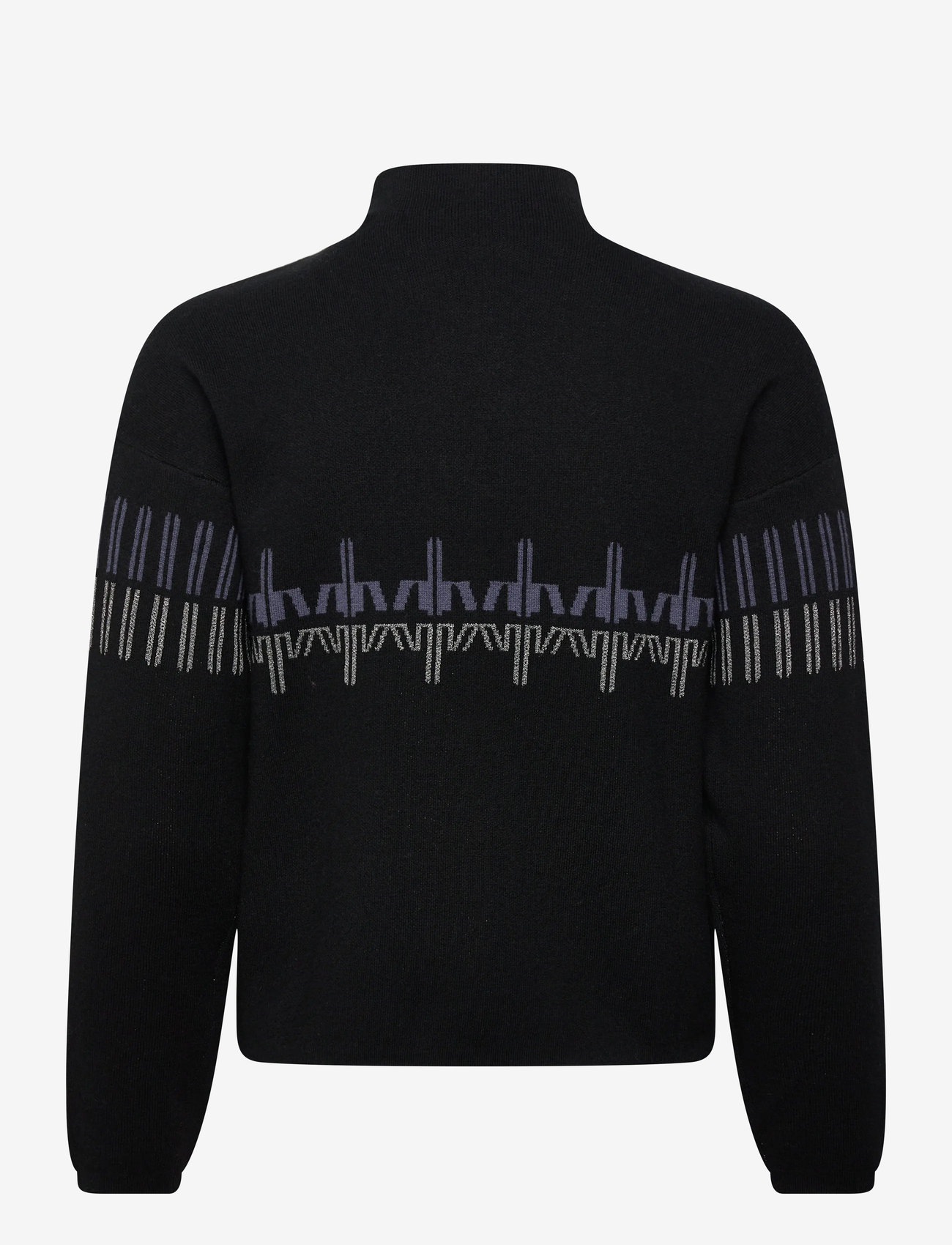 ROSSIGNOL - W PATTERNED TN SWEATER - strik - black - 2