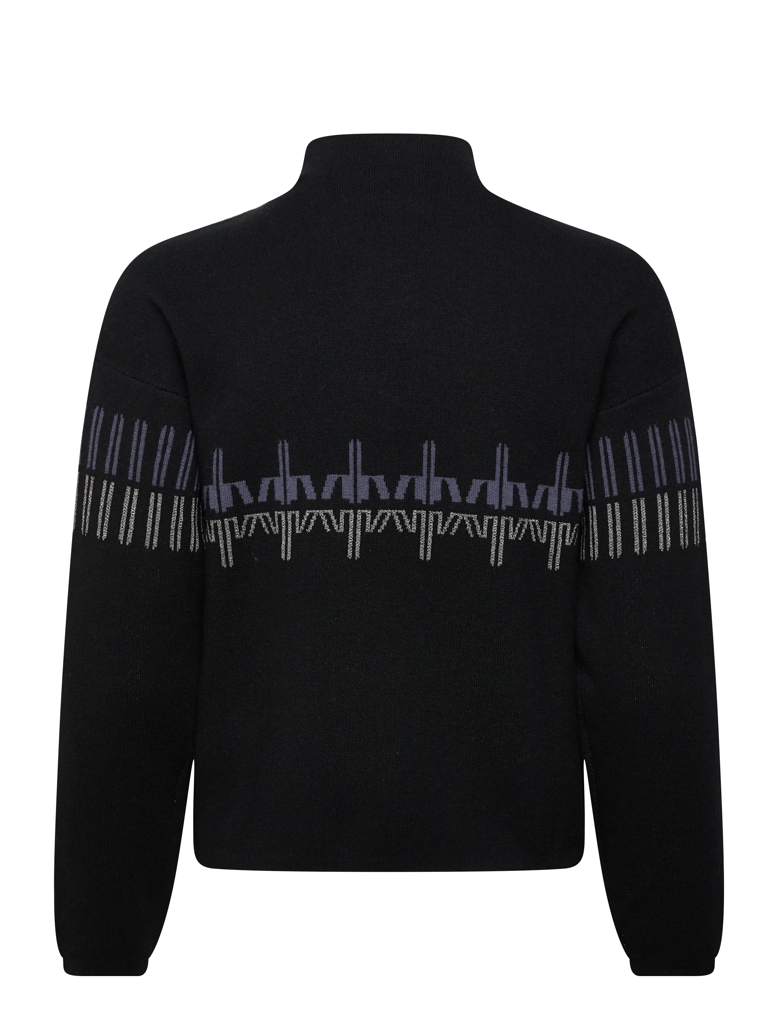 ROSSIGNOL - W PATTERNED TN SWEATER - stickat - black - 2