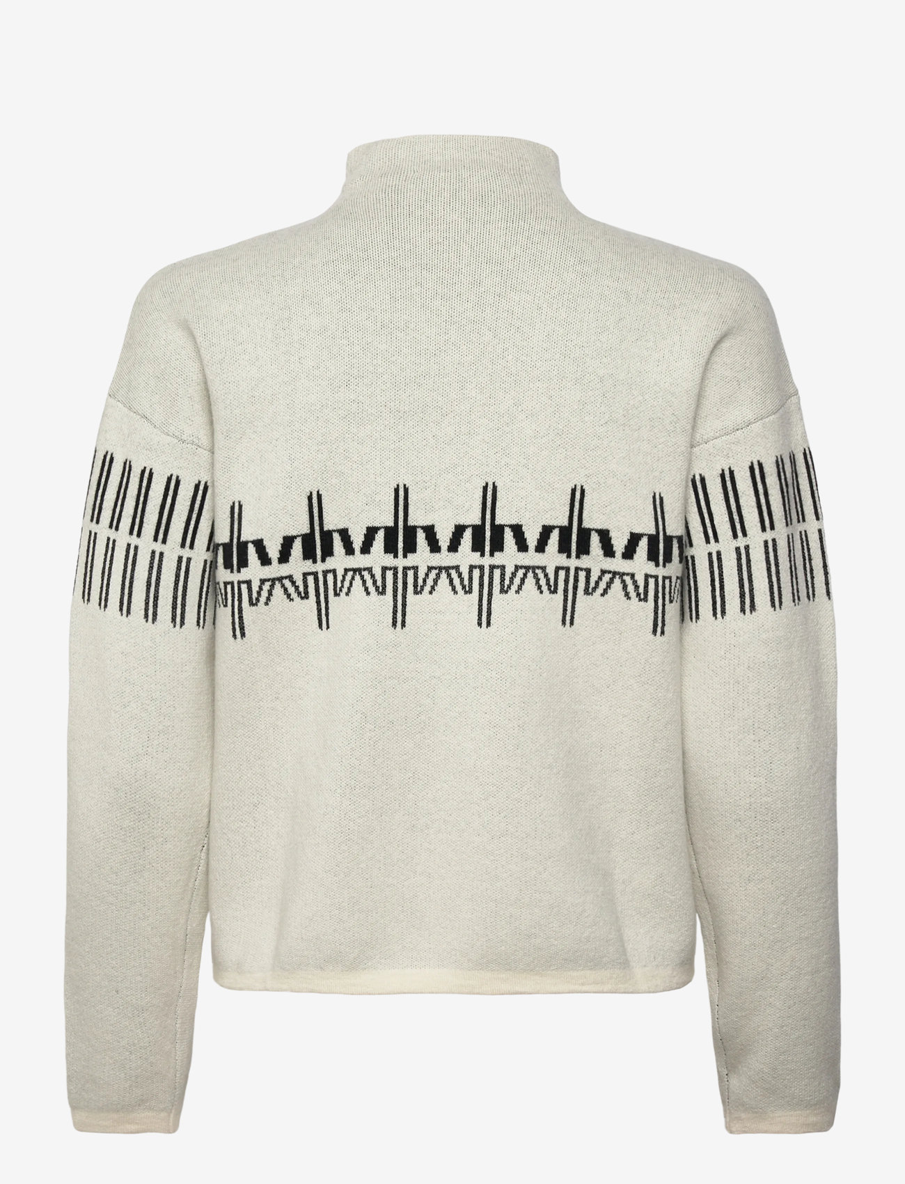 ROSSIGNOL - W PATTERNED TN SWEATER - strik - nature white - 2