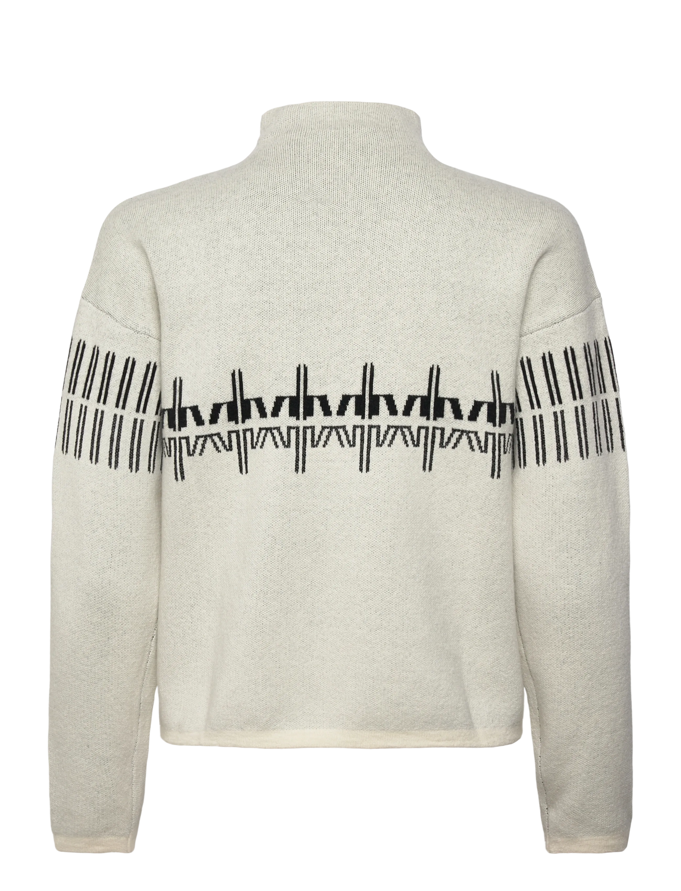 ROSSIGNOL - W PATTERNED TN SWEATER - stickat - nature white - 2