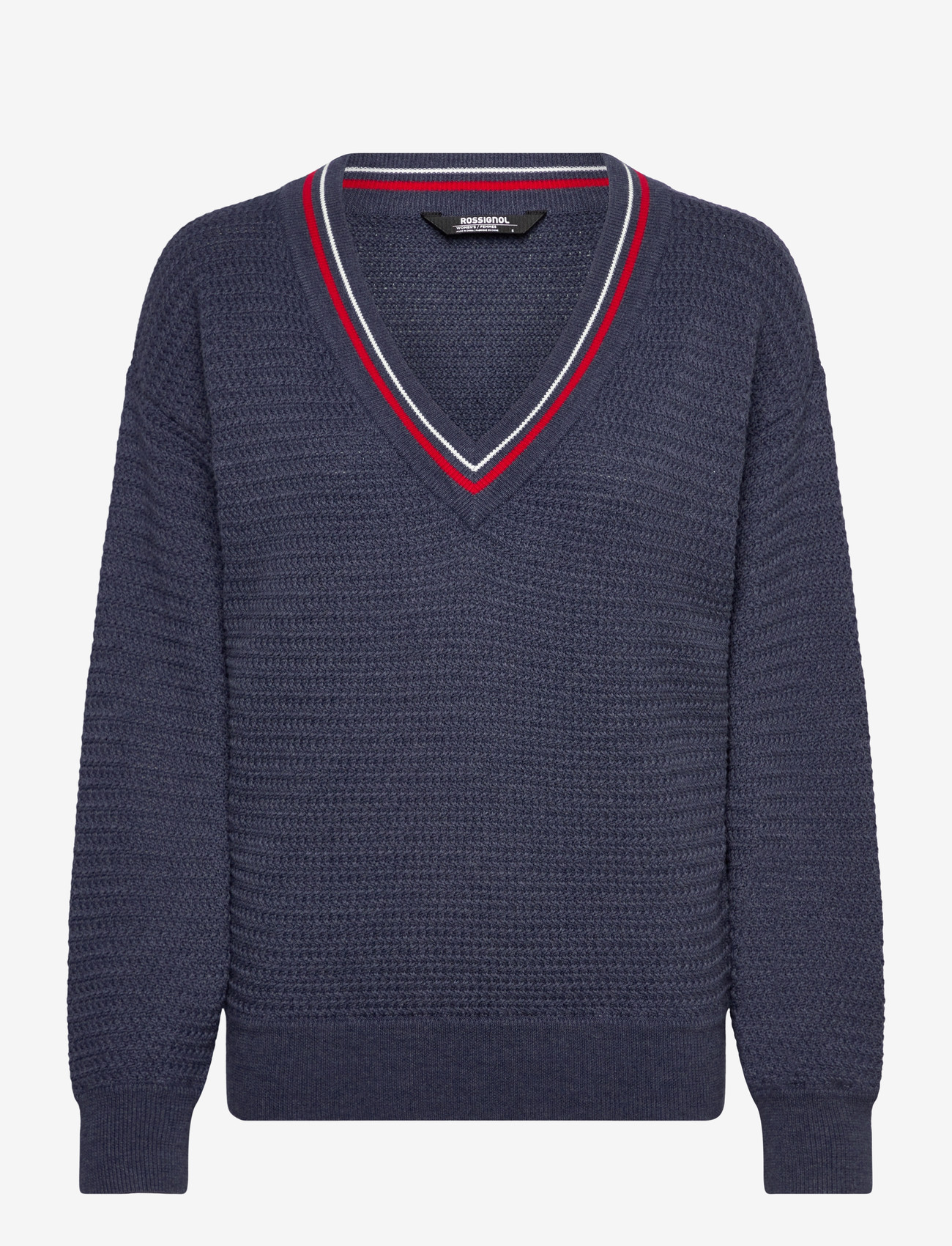 ROSSIGNOL - W KNITTED V NECK - kudumid - dark navy - 0
