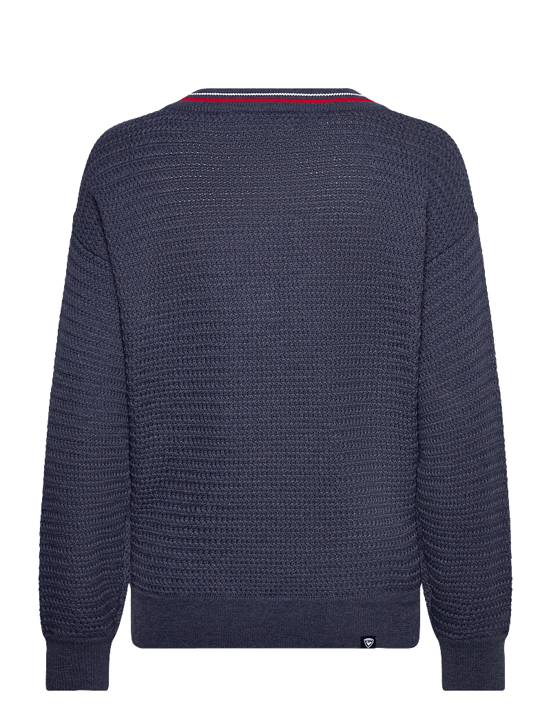 ROSSIGNOL - W KNITTED V NECK - strickmode - dark navy - 1