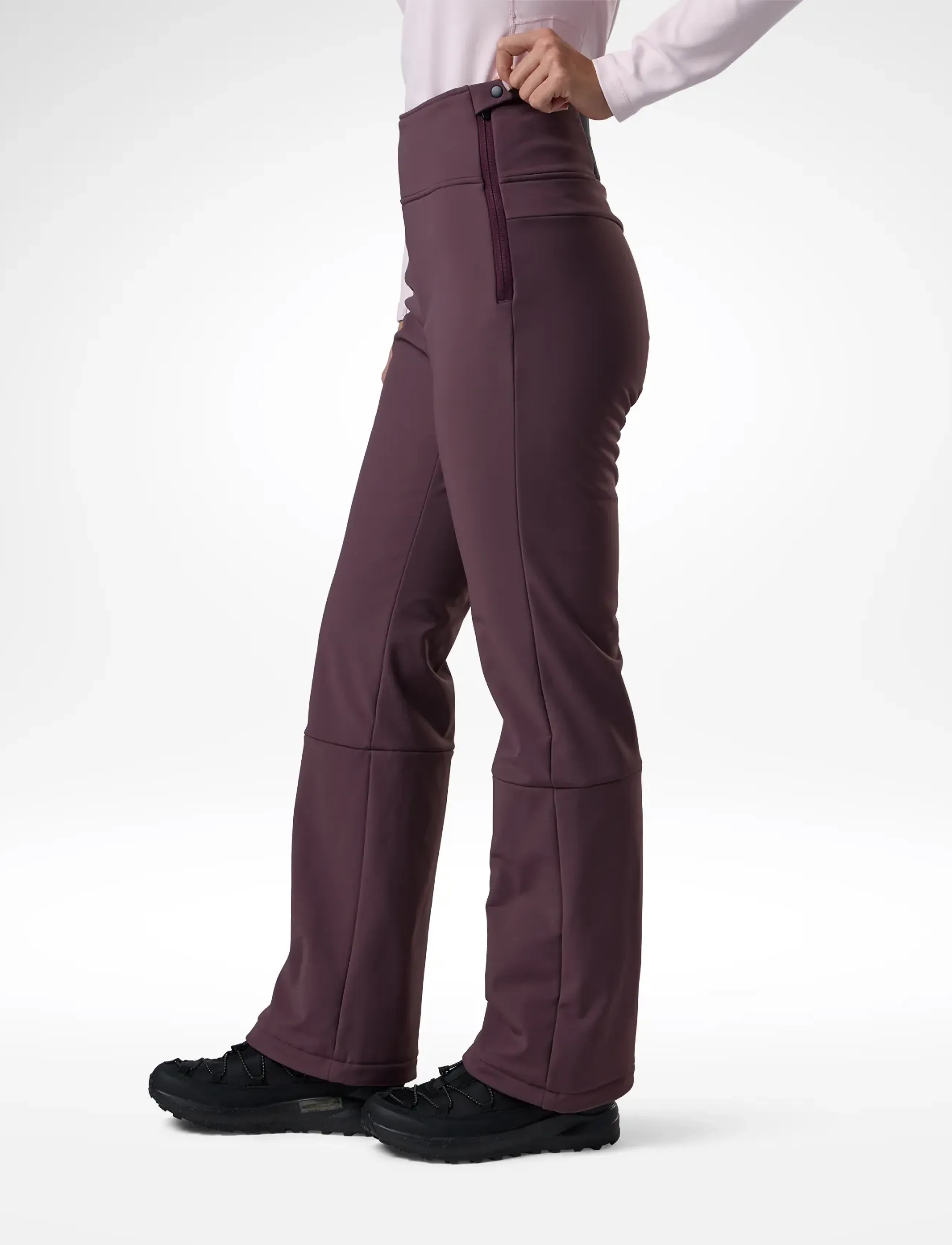 ROSSIGNOL - W SKI SOFTSHELL PANT - ski wear - huckleberry - 3