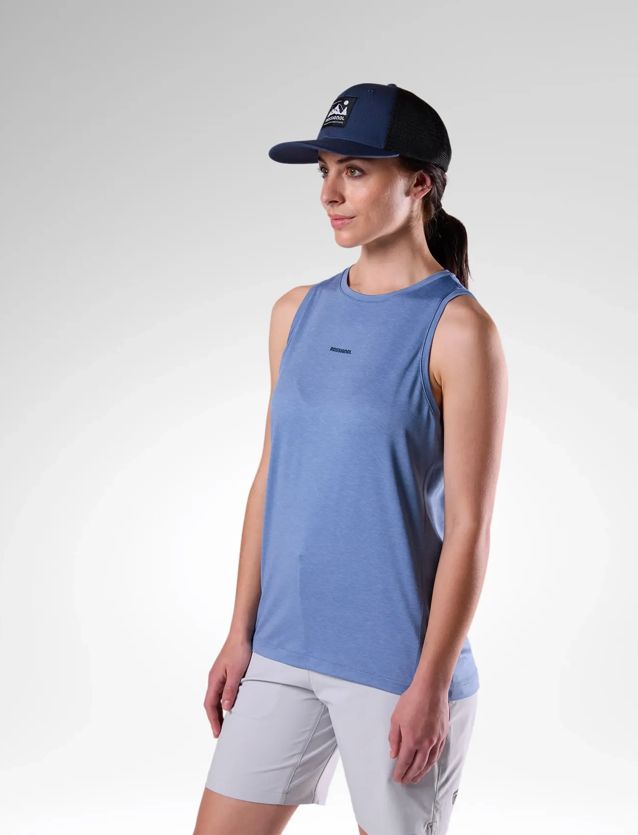 ROSSIGNOL - W ACTIVE TANK - tank tops - stonewash htr - 5