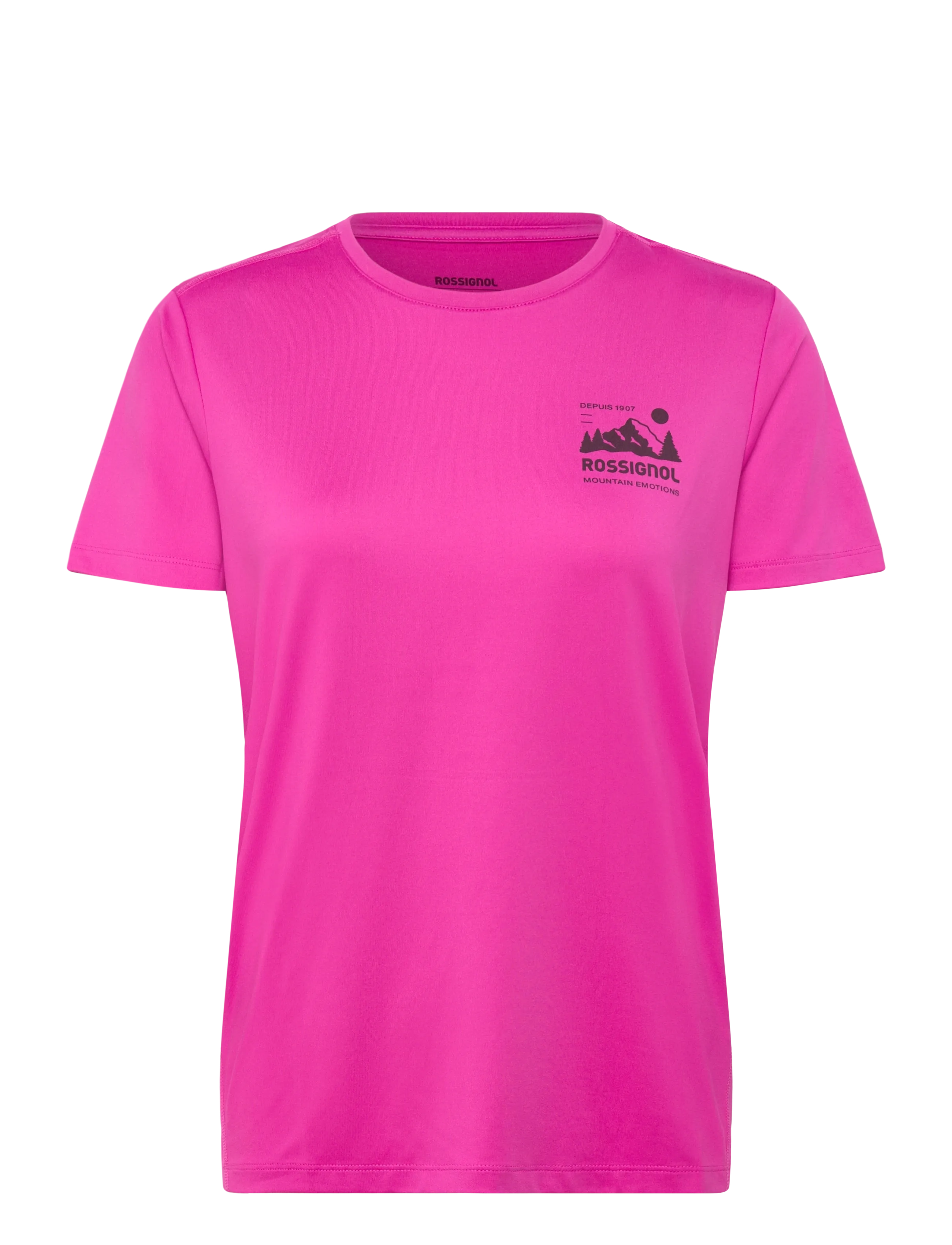 ROSSIGNOL W Graphic Active Tee, Kvinder, Aktiv T-shirt, Pink, Str: XS