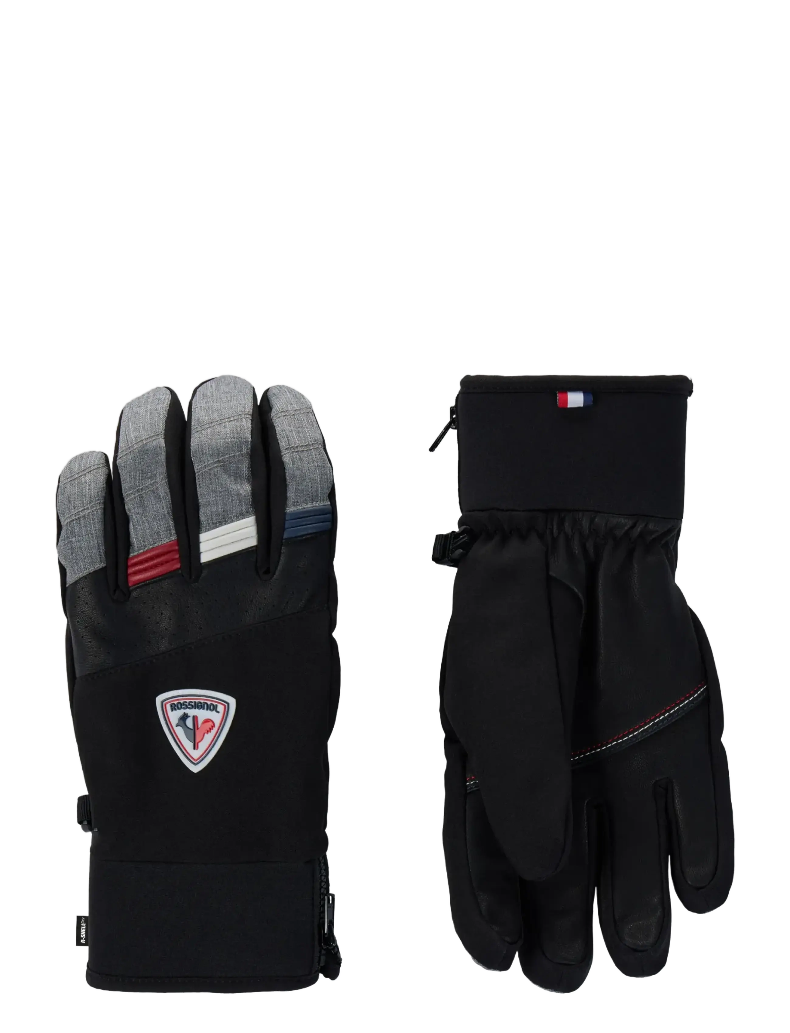 ROSSIGNOL - M STRATO SKI GLOVES R-SHELL DR - heather grey - 1