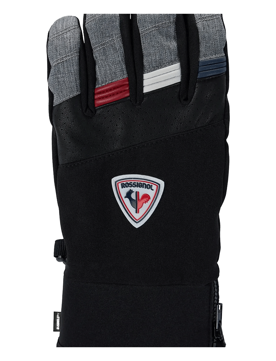 ROSSIGNOL - M STRATO SKI GLOVES R-SHELL DR - heather grey - 2