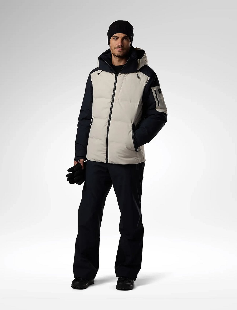 ROSSIGNOL - M SNOWBLAZE DOWN CB SKI JACKET - skijacken - silver cloud / black - 2