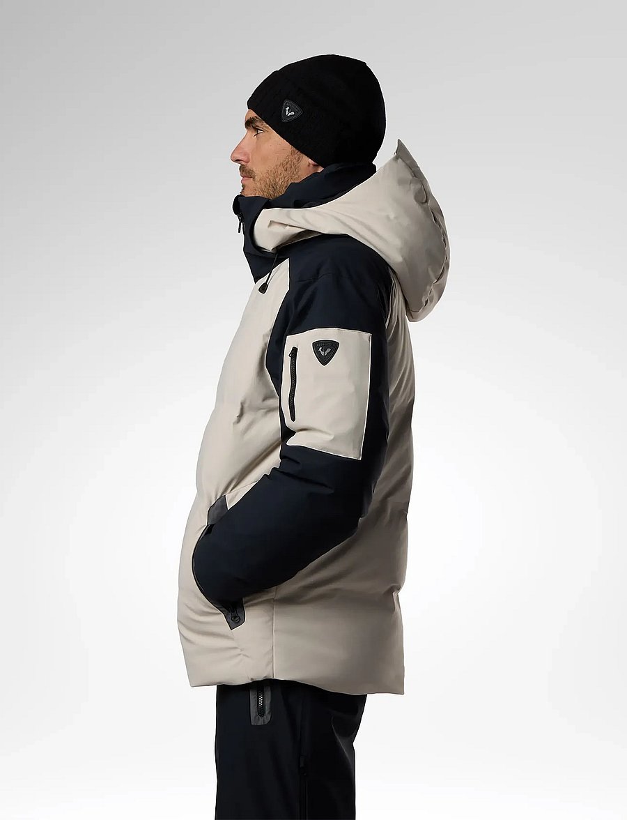 ROSSIGNOL - M SNOWBLAZE DOWN CB SKI JACKET - skijacken - silver cloud / black - 4
