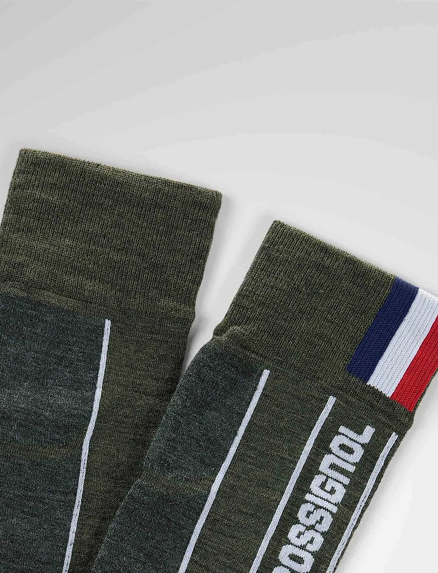 ROSSIGNOL - M INTERMEDIATE SKI SOCKS - olive shadow - 1