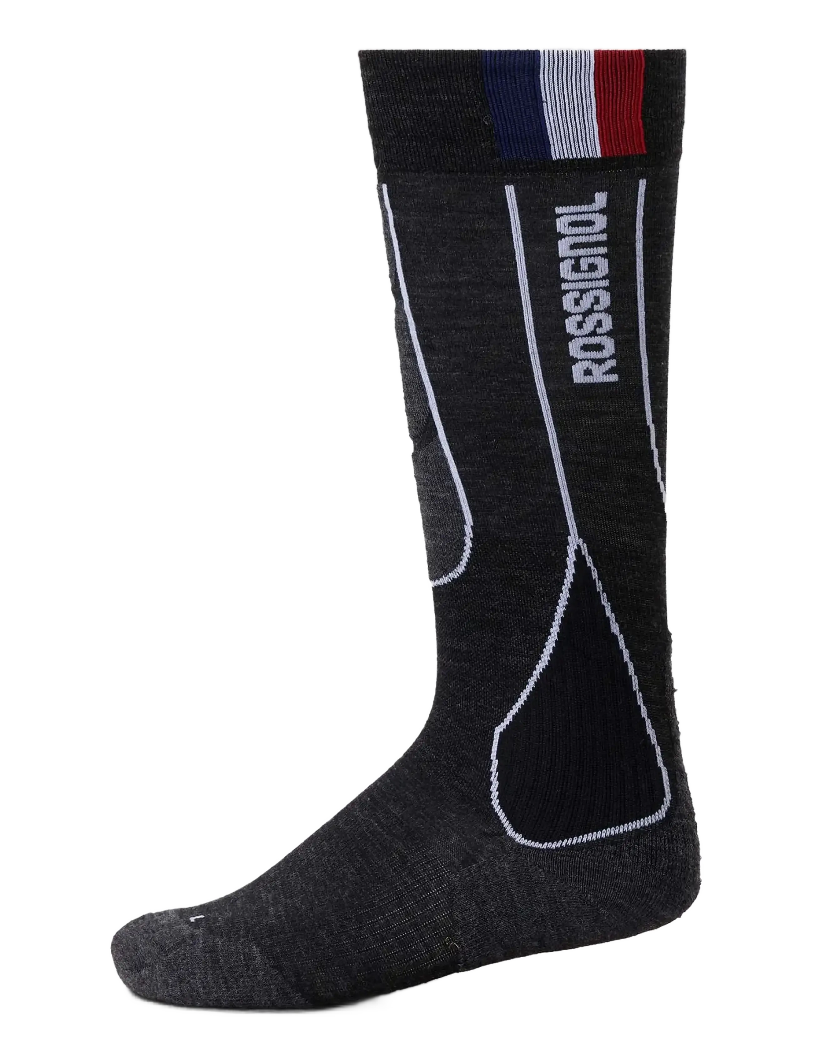 ROSSIGNOL W Intermediate Ski Socks, Skisokker, Sort, Str: S