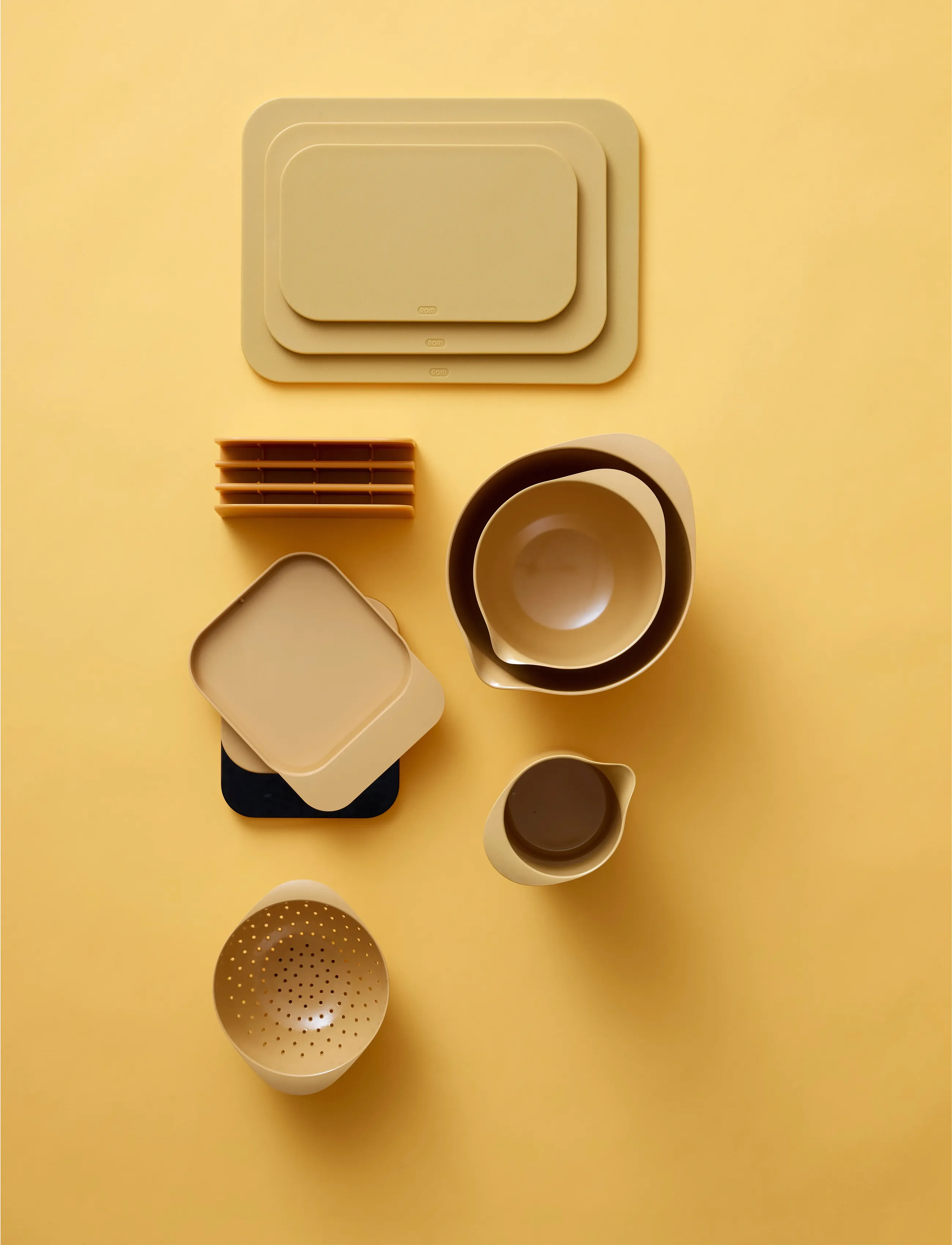 Rosti Skærebræt Choptima, 30.5X 20.5X 1 cm, Cutting Boards, Gelb - Plastic Homeware