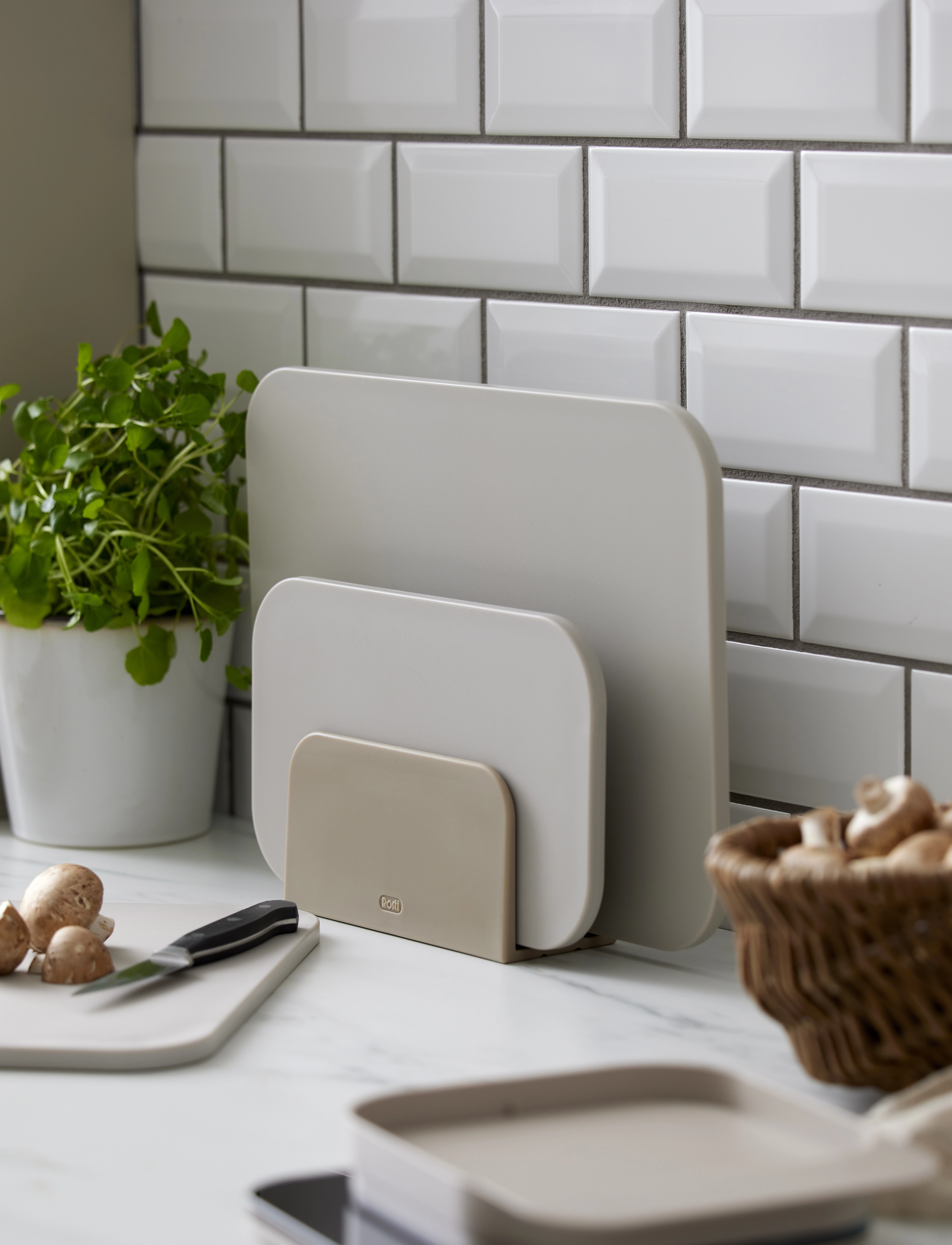Rosti Skærebræt Choptima, 30.5X 20.5X 1 cm, Cutting Boards, Grau - Plastic Homeware