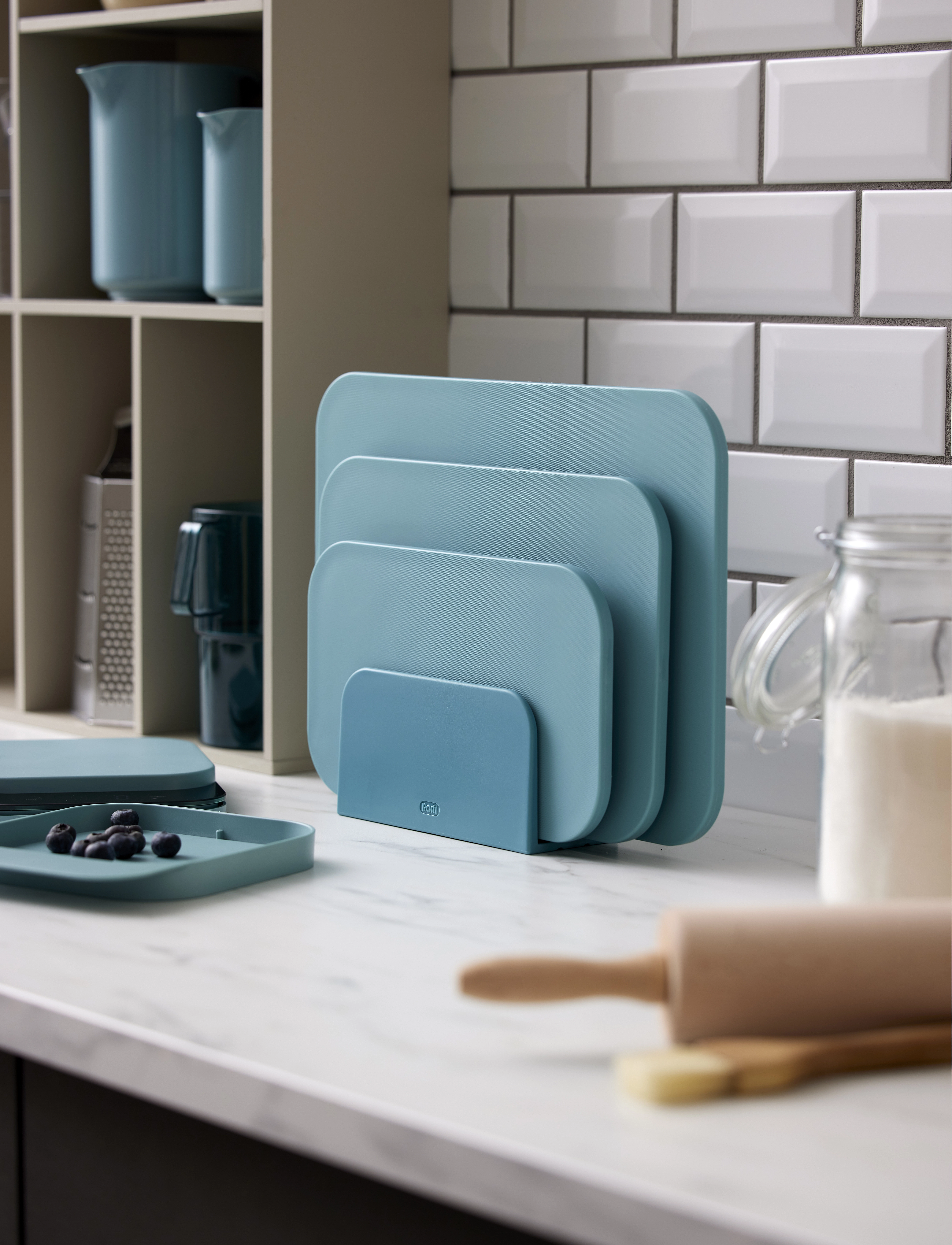 Rosti Skærebræt Choptima, 35.5X 25.5X 1 cm, Cutting Boards, Grün - Plastic Homeware