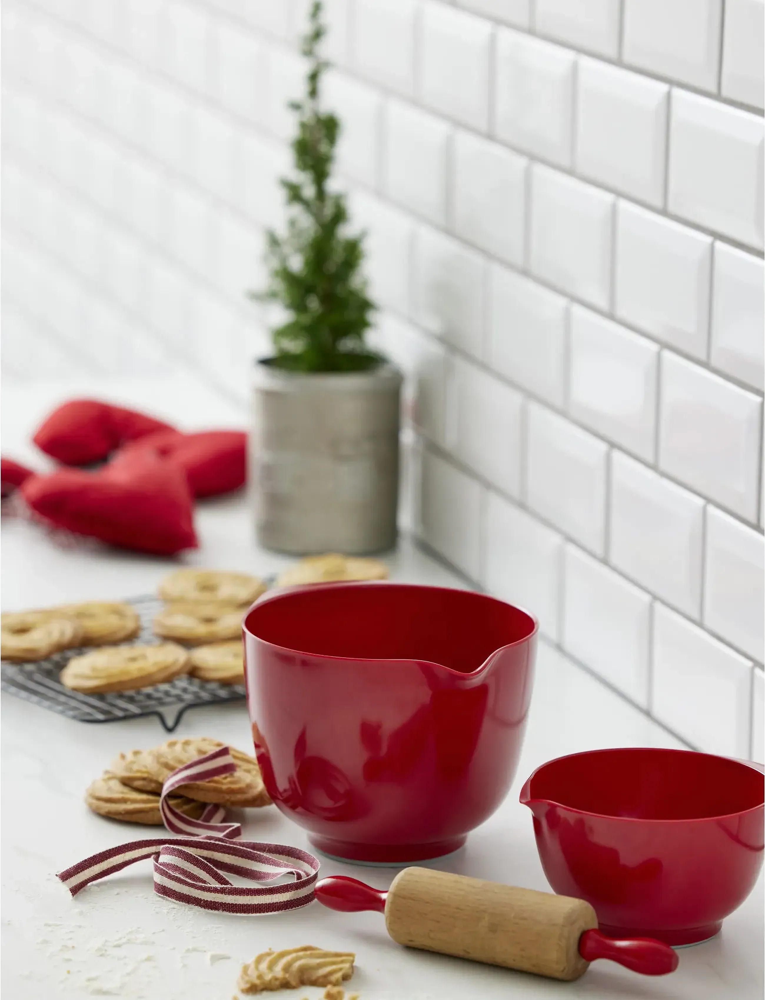 Rosti - Mixing bowl NEW Margrethe - miski - red - 2