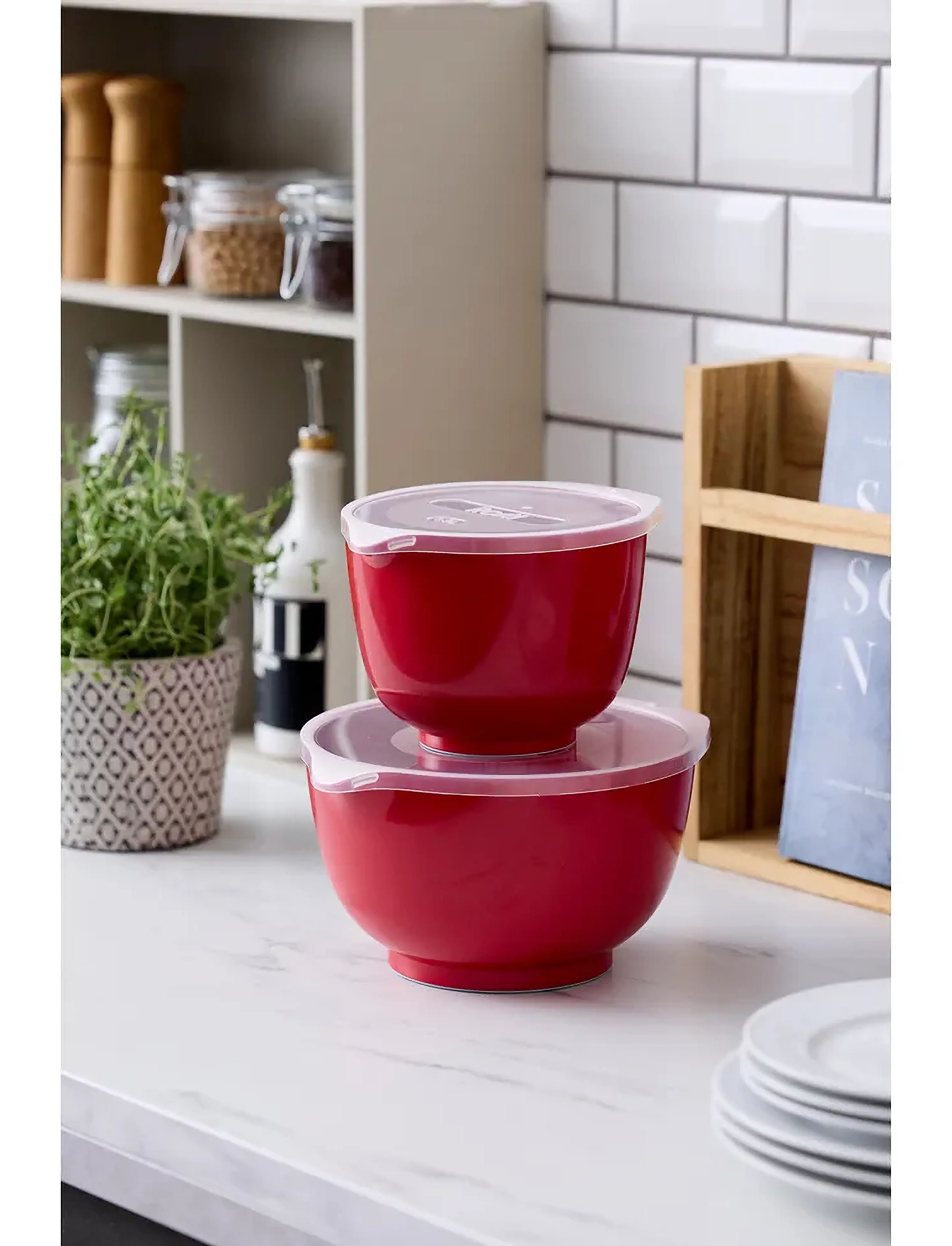 Rosti Røreskålesæt 4 Dele New Margrethe, One Size, Baking Accessories, Rot - Mixing Bowls, Homeware