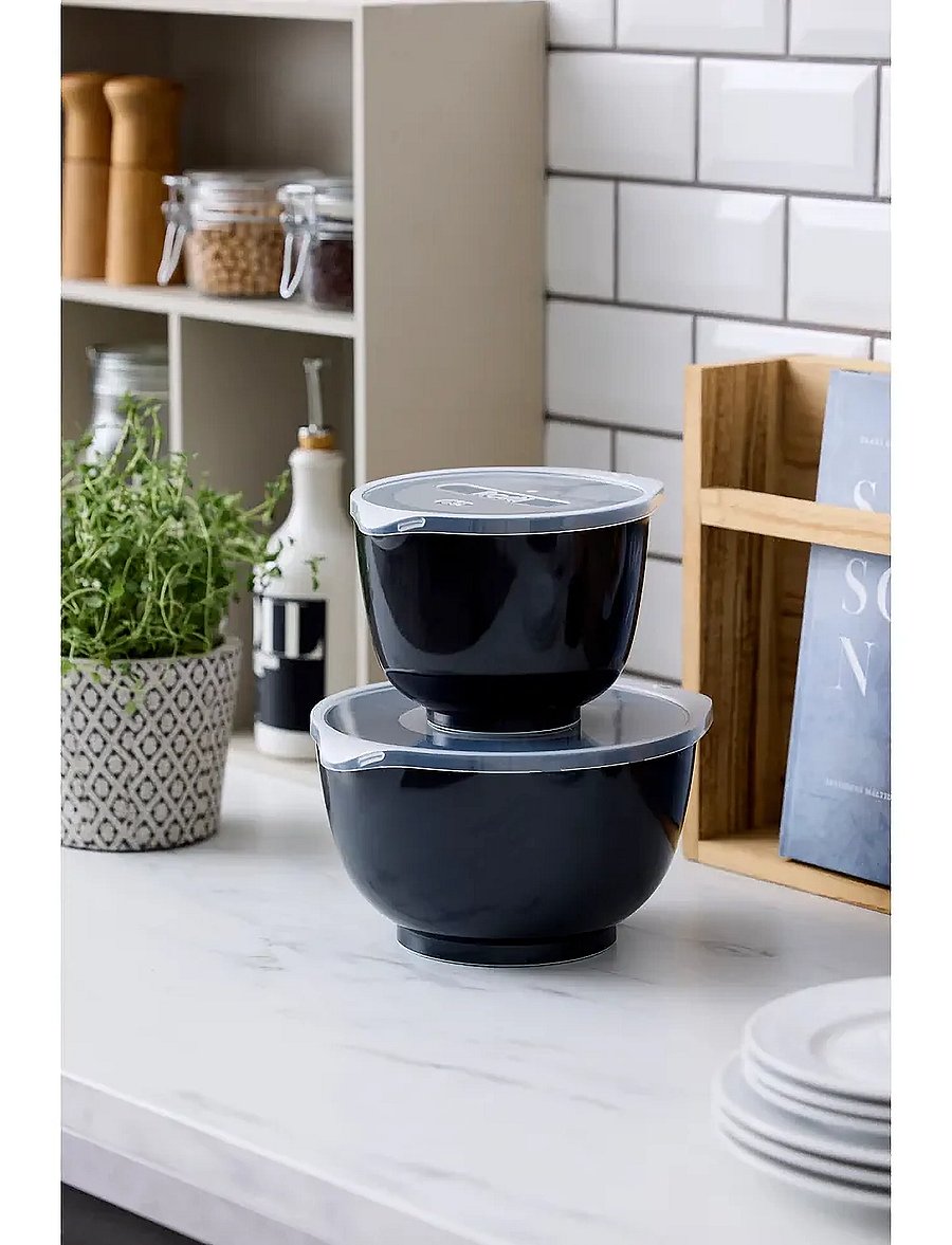 Rosti - Mixing bowl set 4 parts NEW Margrethe - segamiskausid - black - 2
