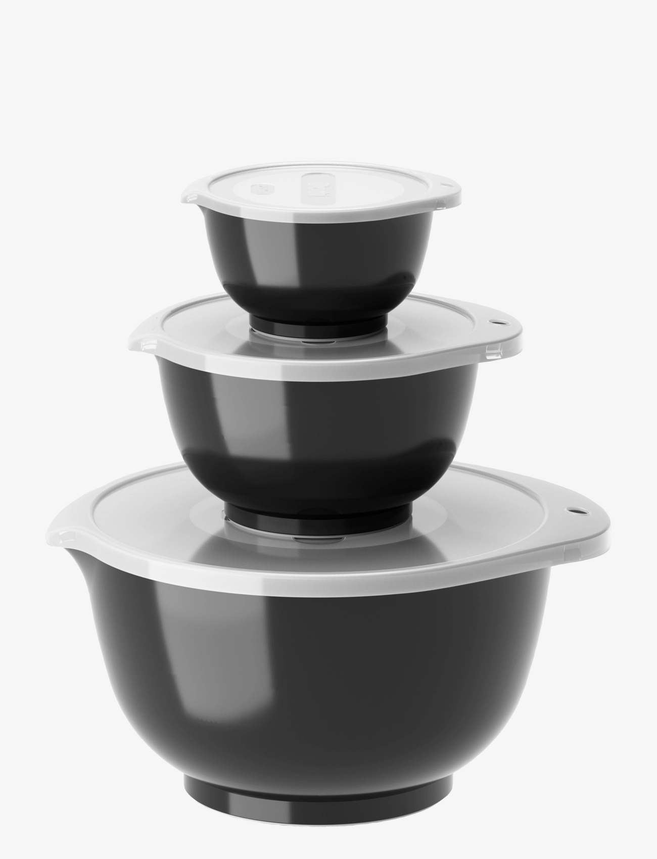 Rosti Røreskålesæt 6 Dele New Margrethe, One Size, Baking Accessories, Schwarz - Mixing Bowls, Homeware