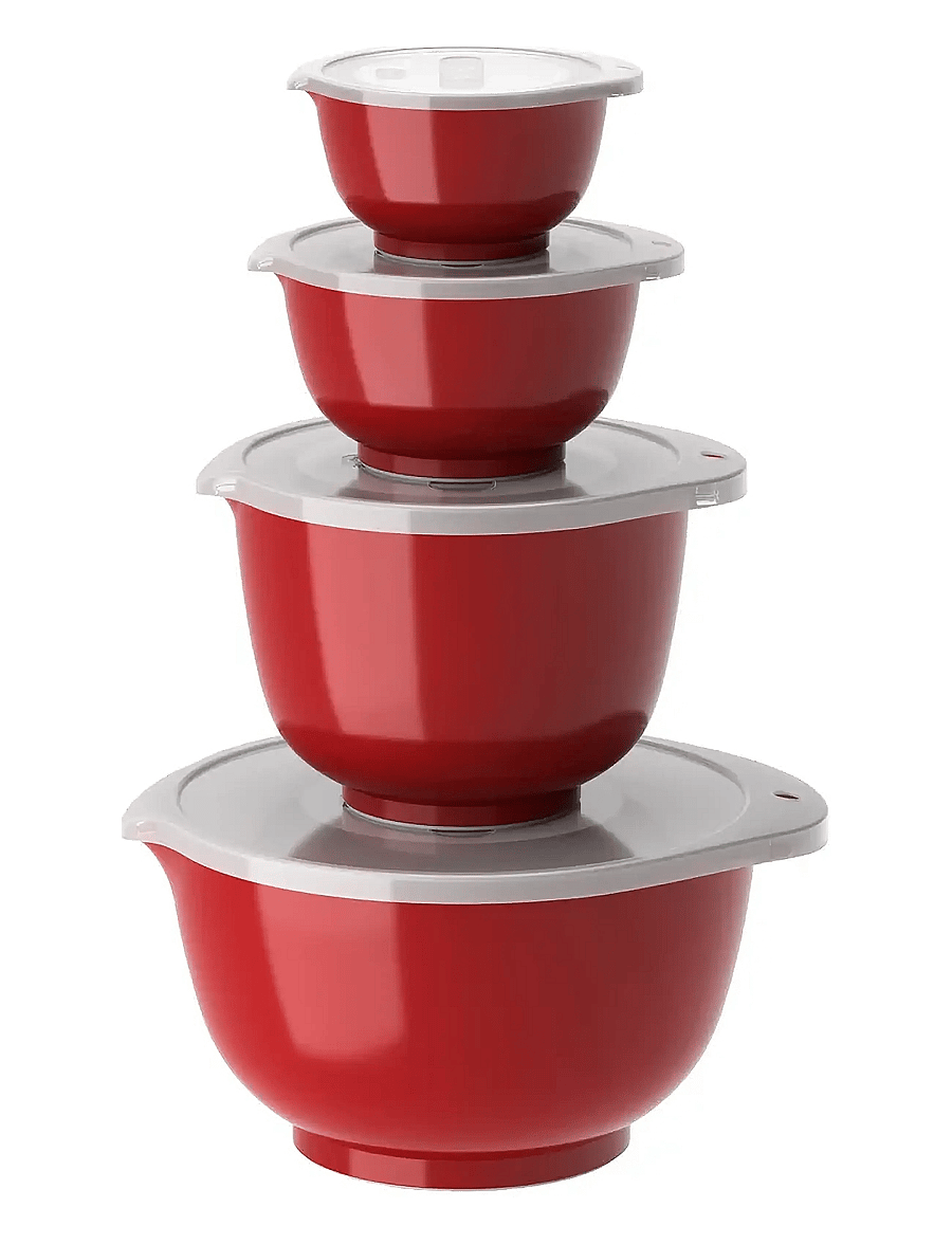 Rosti - Mixing bowl set 8 parts NEW Margrethe - osta hinna alusel - red - 1