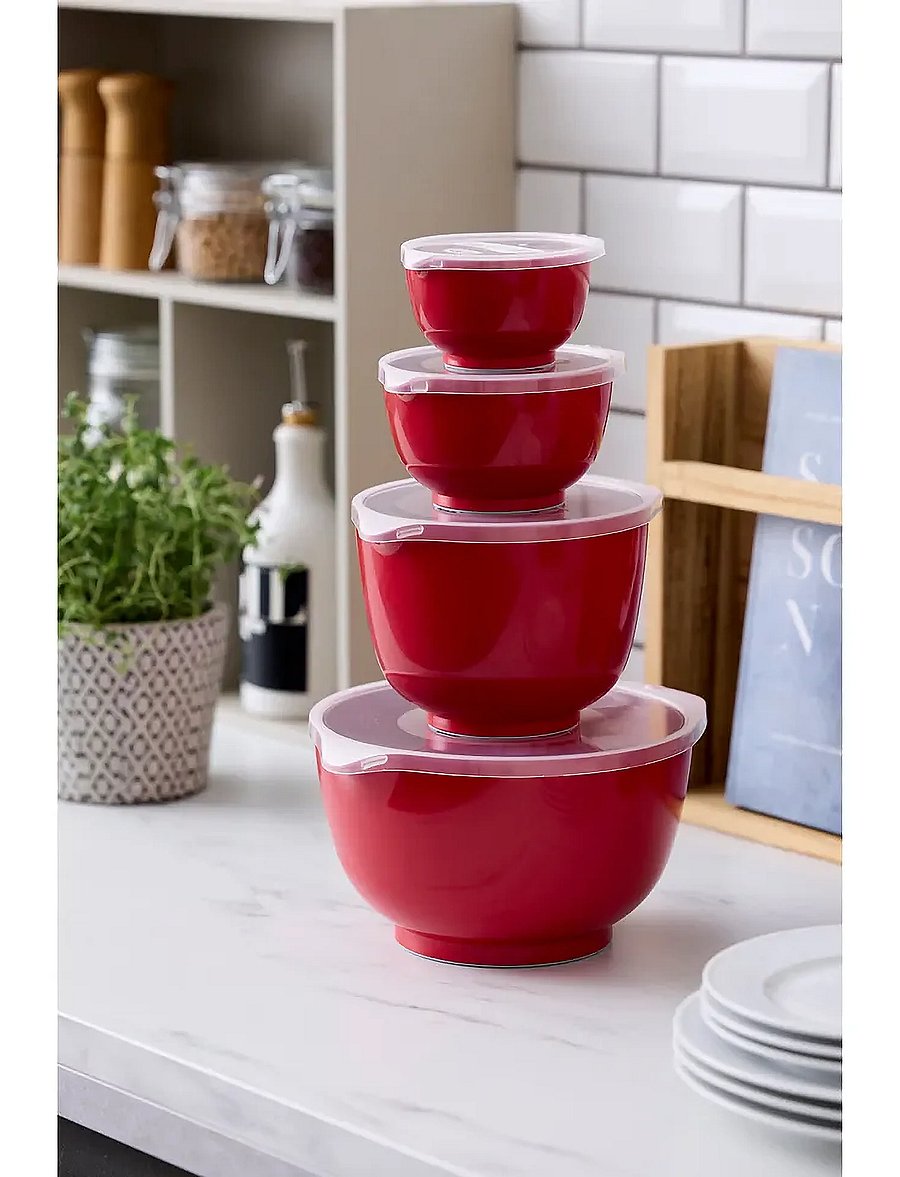 Rosti - Mixing bowl set 8 parts NEW Margrethe - osta hinna alusel - red - 0