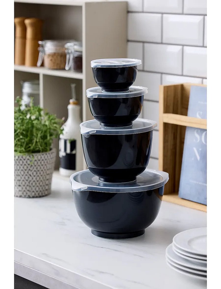 Rosti - Mixing bowl set 8 parts NEW Margrethe - nach preis einkaufen - black - 0