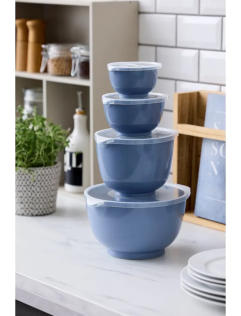 Rosti - Mixing bowl set 8 parts NEW Margrethe - kingitused alla 100€ - dusty blue - 1