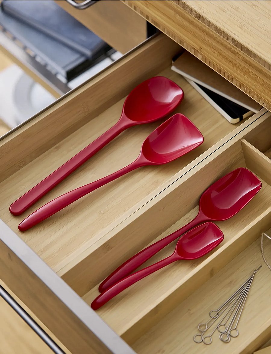 Rosti - Pot spoon set NEW Classic - lusikad, kulbid ja pannilusikad - red - 0