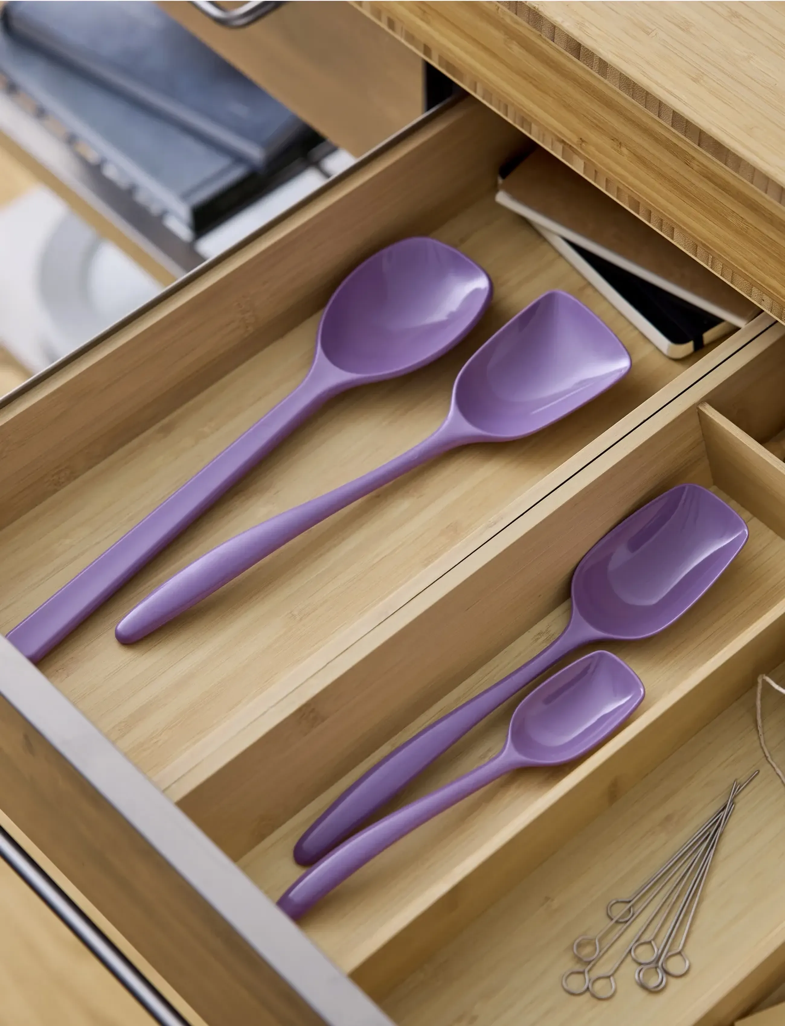 Rosti Grydeskesæt New Classic, One Size, Kitchen Tools, Lila - Spoons & Ladels, Homeware