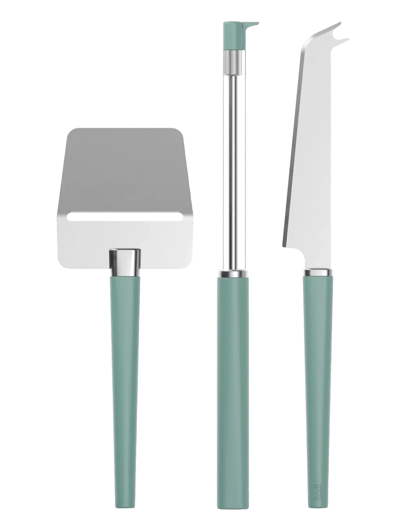 Rosti Cheese set Emma 3 parts Nordic green - Sūrio pjaustyklės - GREEN / green