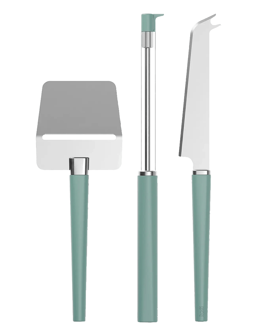Rosti - Cheese set Emma 3 parts Nordic green - käsehobel - green - 1