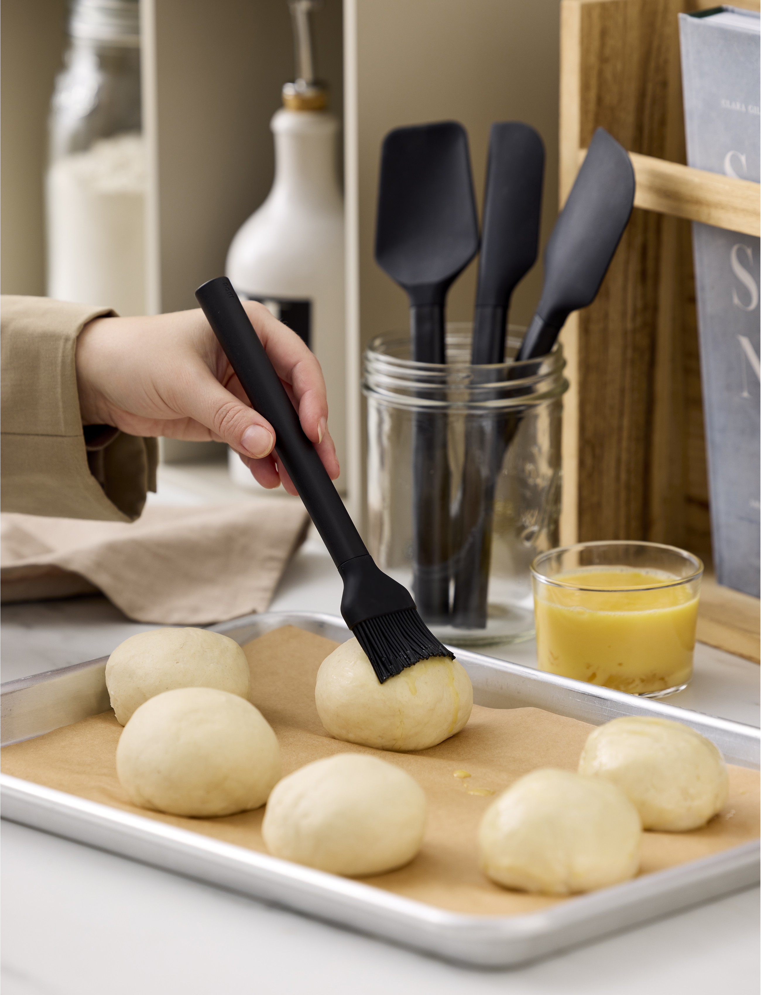 Rosti Bagepensel Emma, 21X4X1.7 cm, Kitchen Tools, Schwarz - Spatulas, Homeware