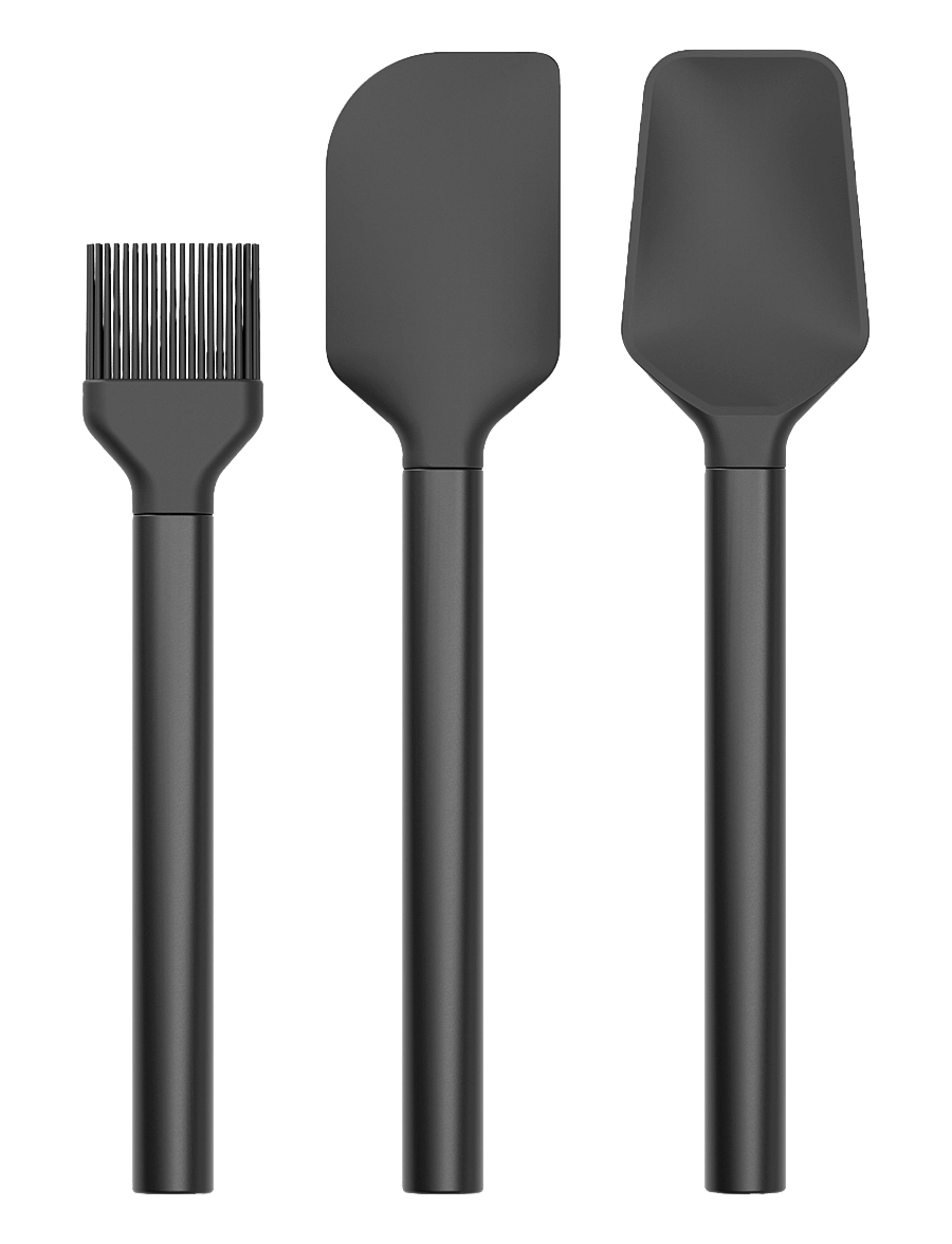Rosti - Baking set Emma 3 pcs - muud küpsetustarvikud - black - 1