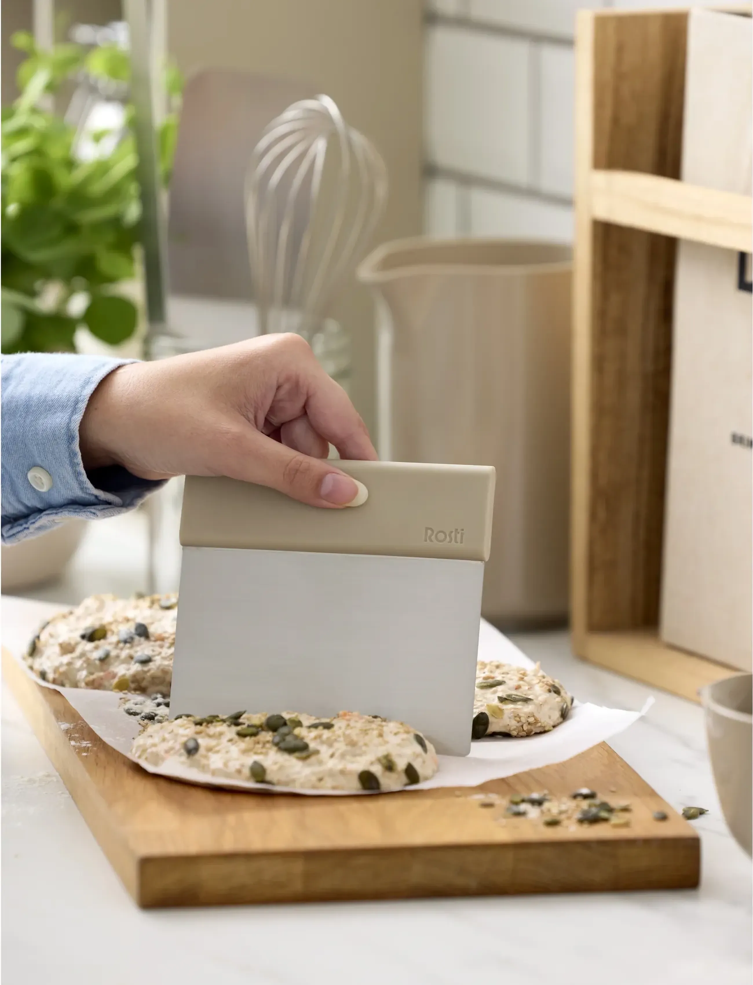 Rosti Dejdeler Emma, 12 cm x 12, Baking Accessories, Beige - Spatulas & Dough Scrapers, Homeware