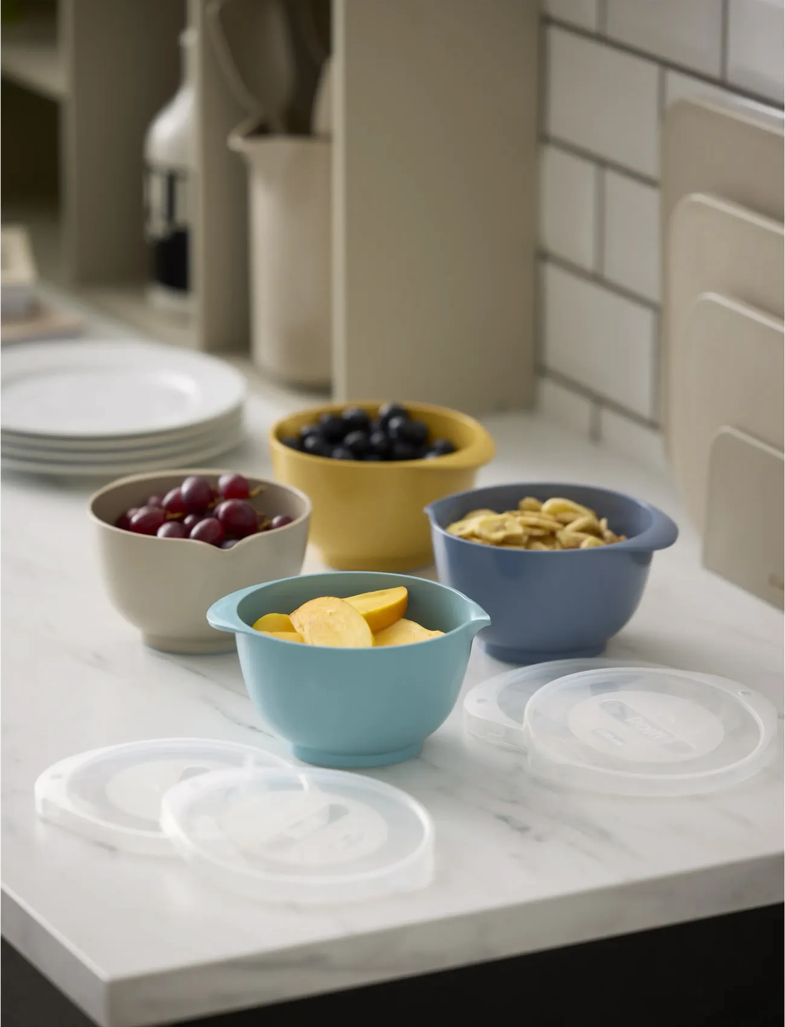 Rosti - Mixing bowl set with lid NEW Margrethe - bļodas jaukšanai - brown - 5