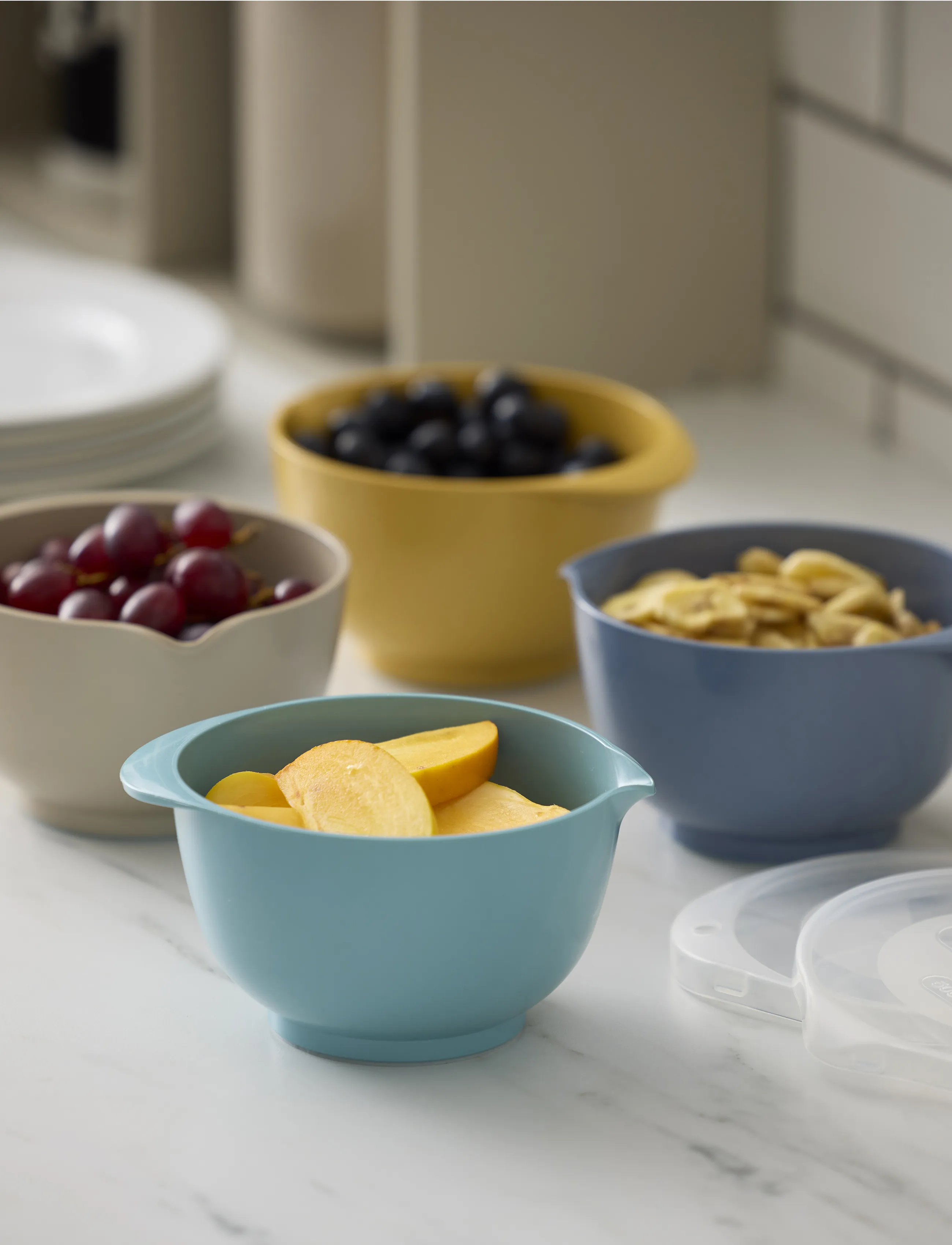 Rosti - Mixing bowl set with lid NEW Margrethe - segamiskausid - brun - 4