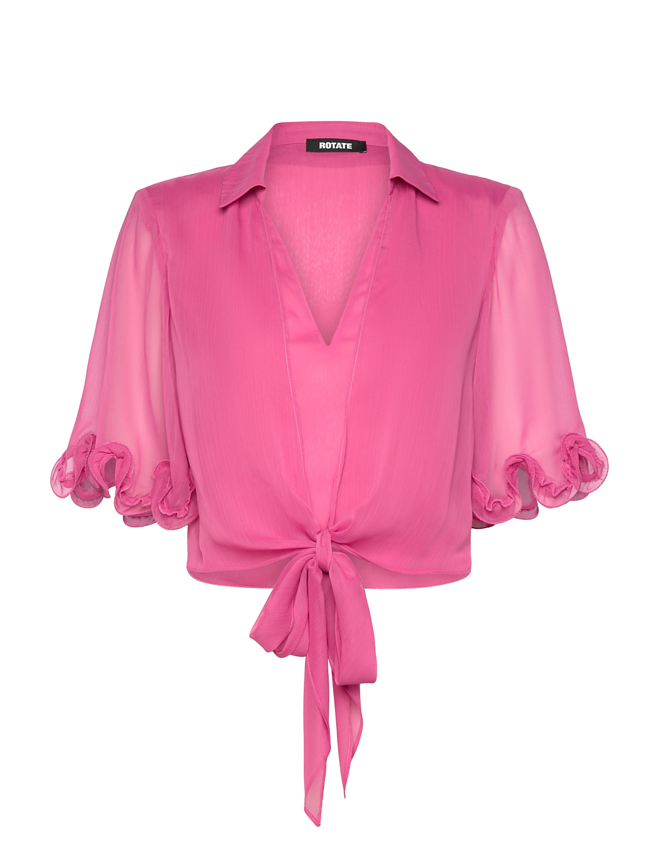 ROTATE Chiffon Tied Top - Pink - 38