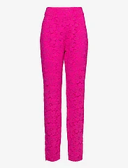 ROTATE Birger Christensen - Lace High Rise Pants - straight leg trousers - pink glo - 0