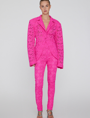 ROTATE Birger Christensen - Lace Figure Fitted Blazer - pink glo - 2