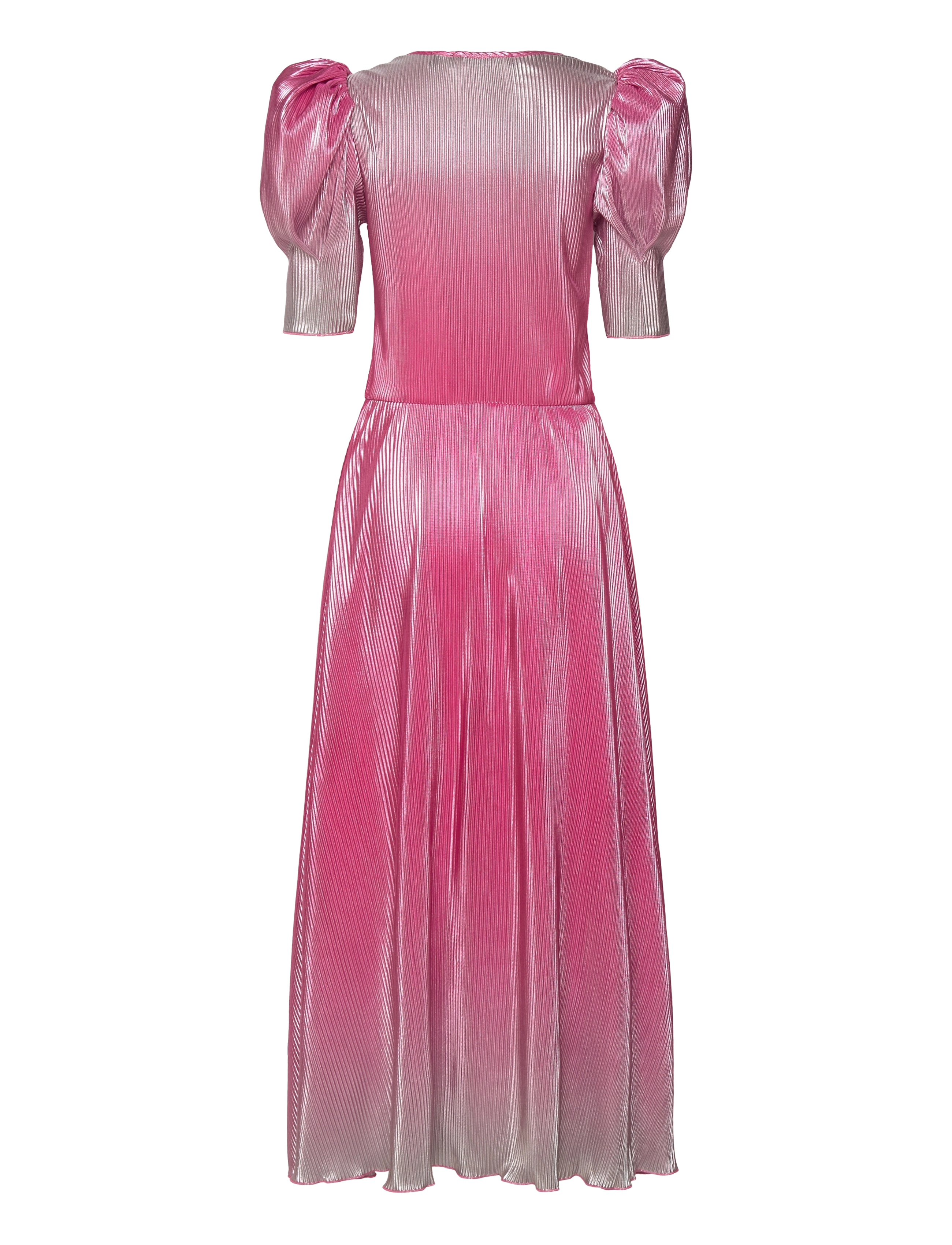 ROTATE - Gradient Plissé Dress - festkjoler - pink glo - 2