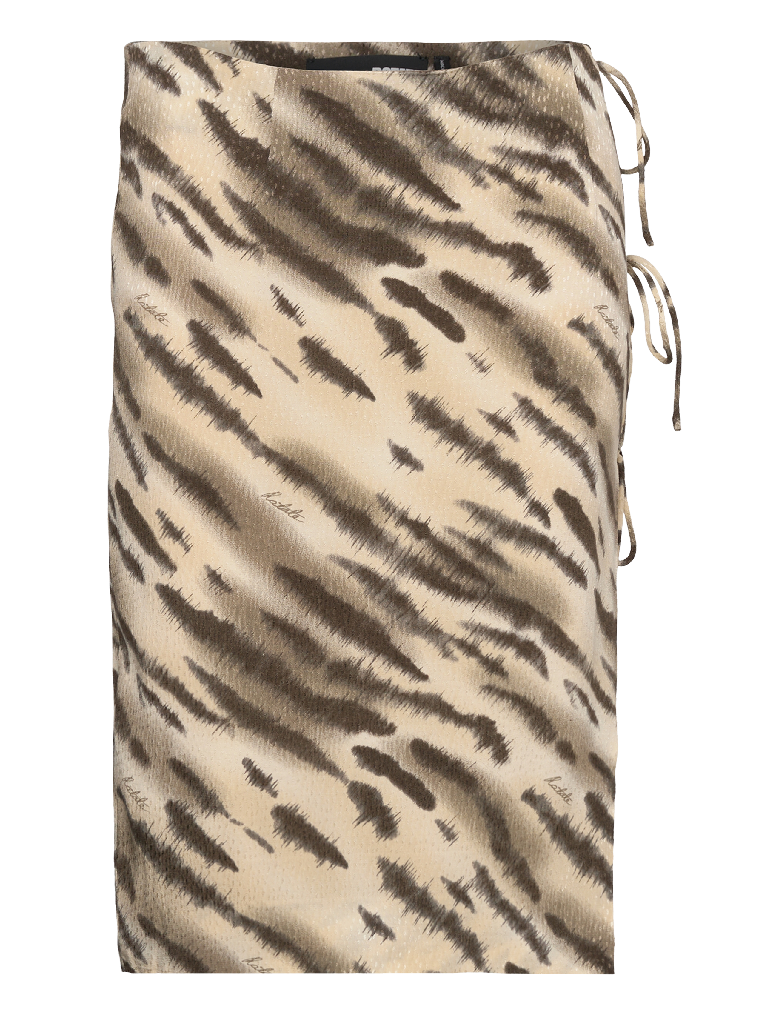 ROTATE Light Jacquard Midi Skirt - Tøj - PUTTY BEIGE COMB. / beige